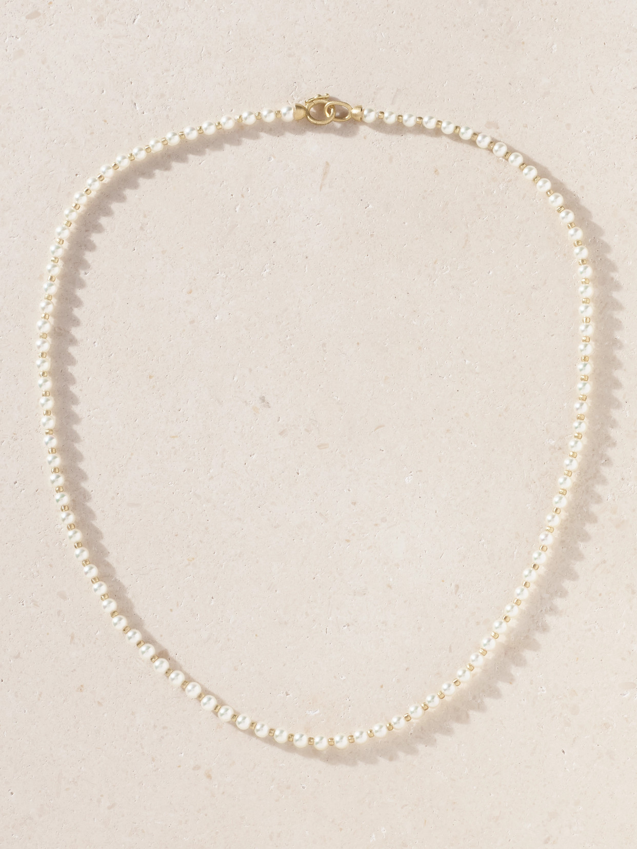 Irene Neuwirth 18-karat Gold Pearl Necklace In White