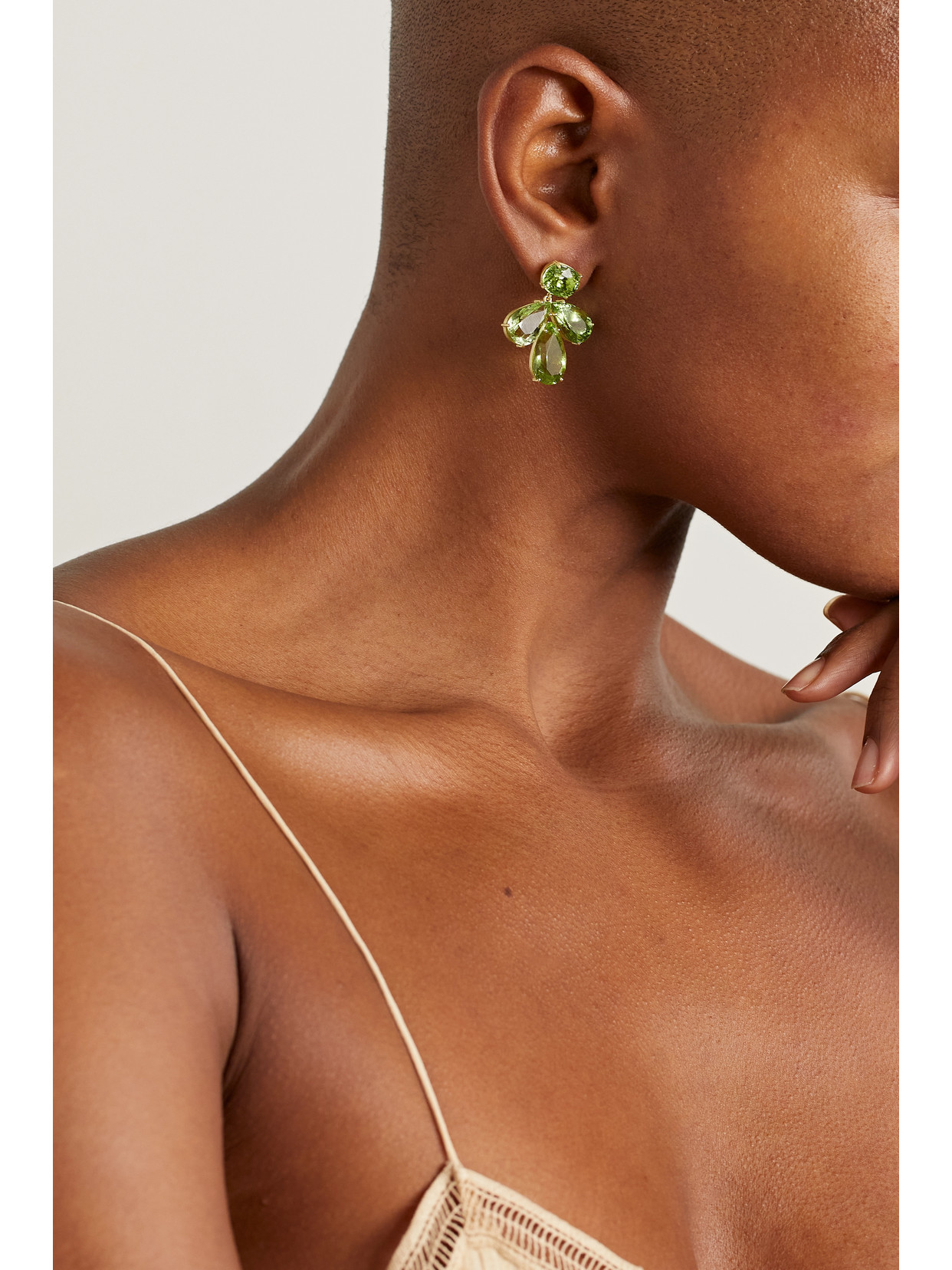 Irene Neuwirth Gemmy Gem 18-karat Gold Tourmaline Earrings In Gold