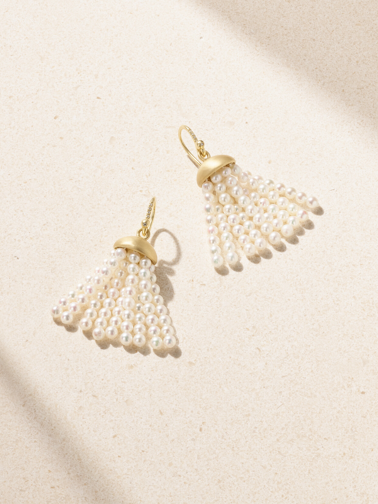 Irene Neuwirth 18-karat Gold, Pearl And Diamond Earrings