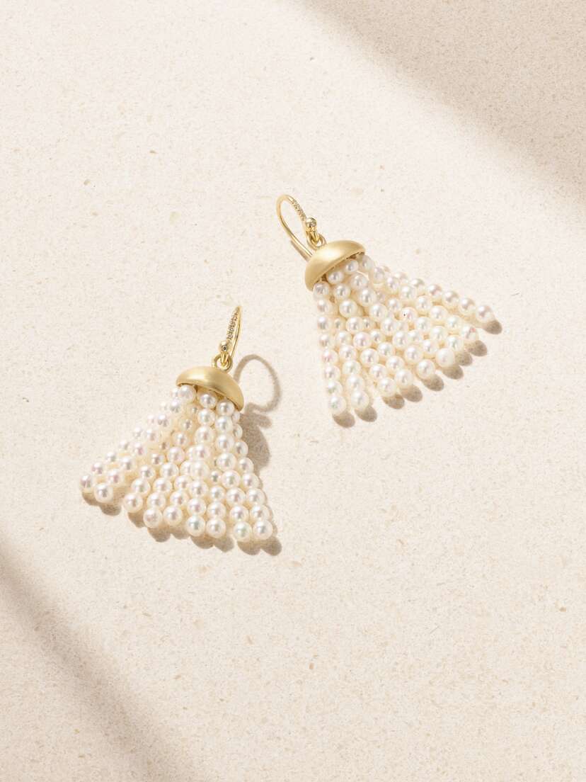 Irene Neuwirth 18-karat Gold, Pearl And Diamond Earrings | Thumbnail 4 Irene Neuwirth 18-karat Gold, Pearl And Diamond Earrings | Thumbnail 4