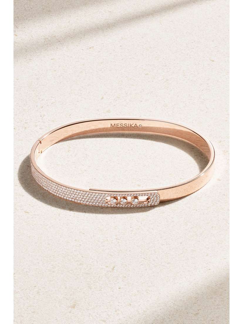 Messika ove Noa 18-karat Rose Gold Diamond Bangle