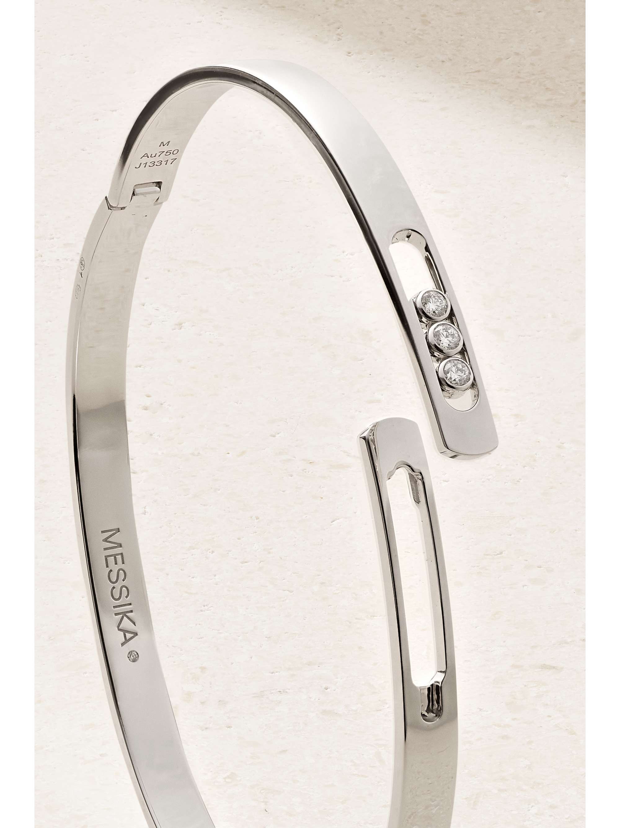 MESSIKA Move Noa 18-karat white gold diamond bangle