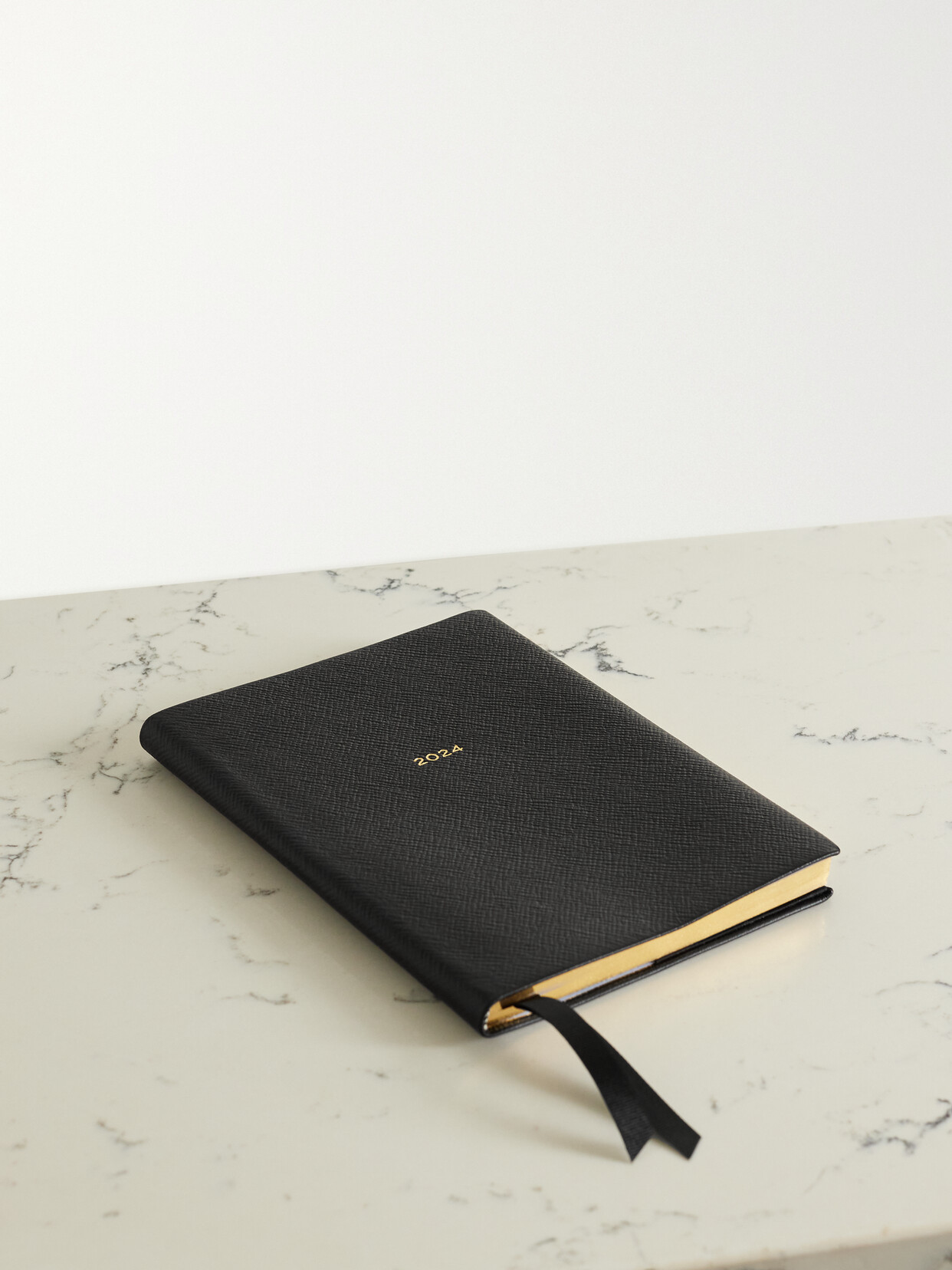 SMYTHSON - Soho 2024 Textured-leather Diary - Black
