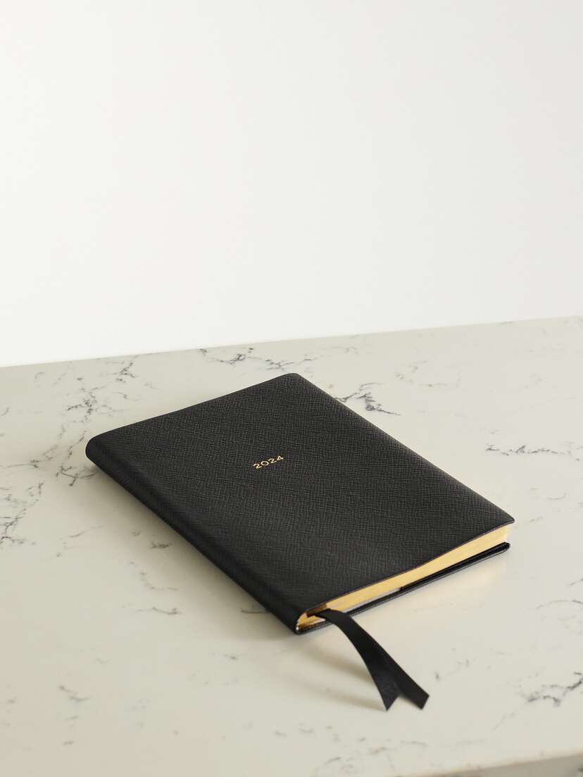 Smythson Soho Panama 2024 Textured-leather Weekly Diary