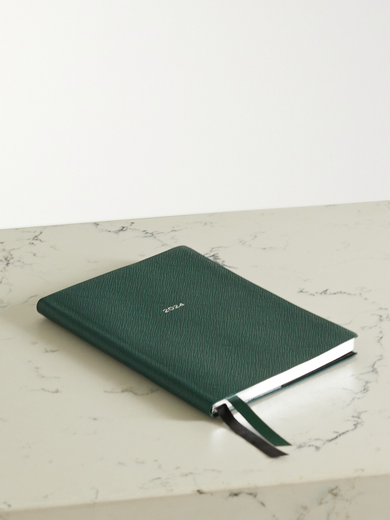 Smythson - Soho 2024 Textured-leather Diary - Green