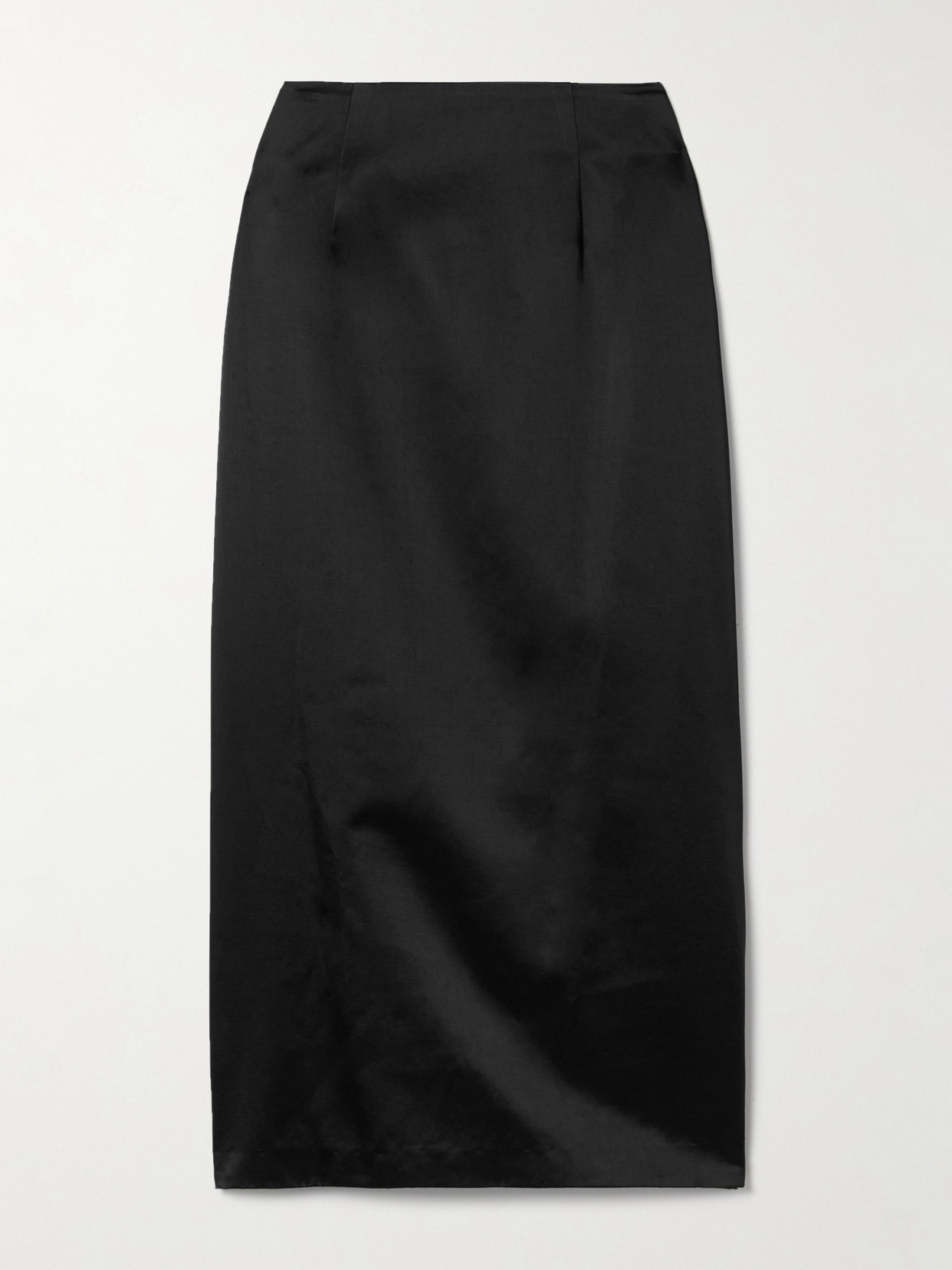 Carolina Herrera - Cotton-blend Sateen Midi Skirt - Black