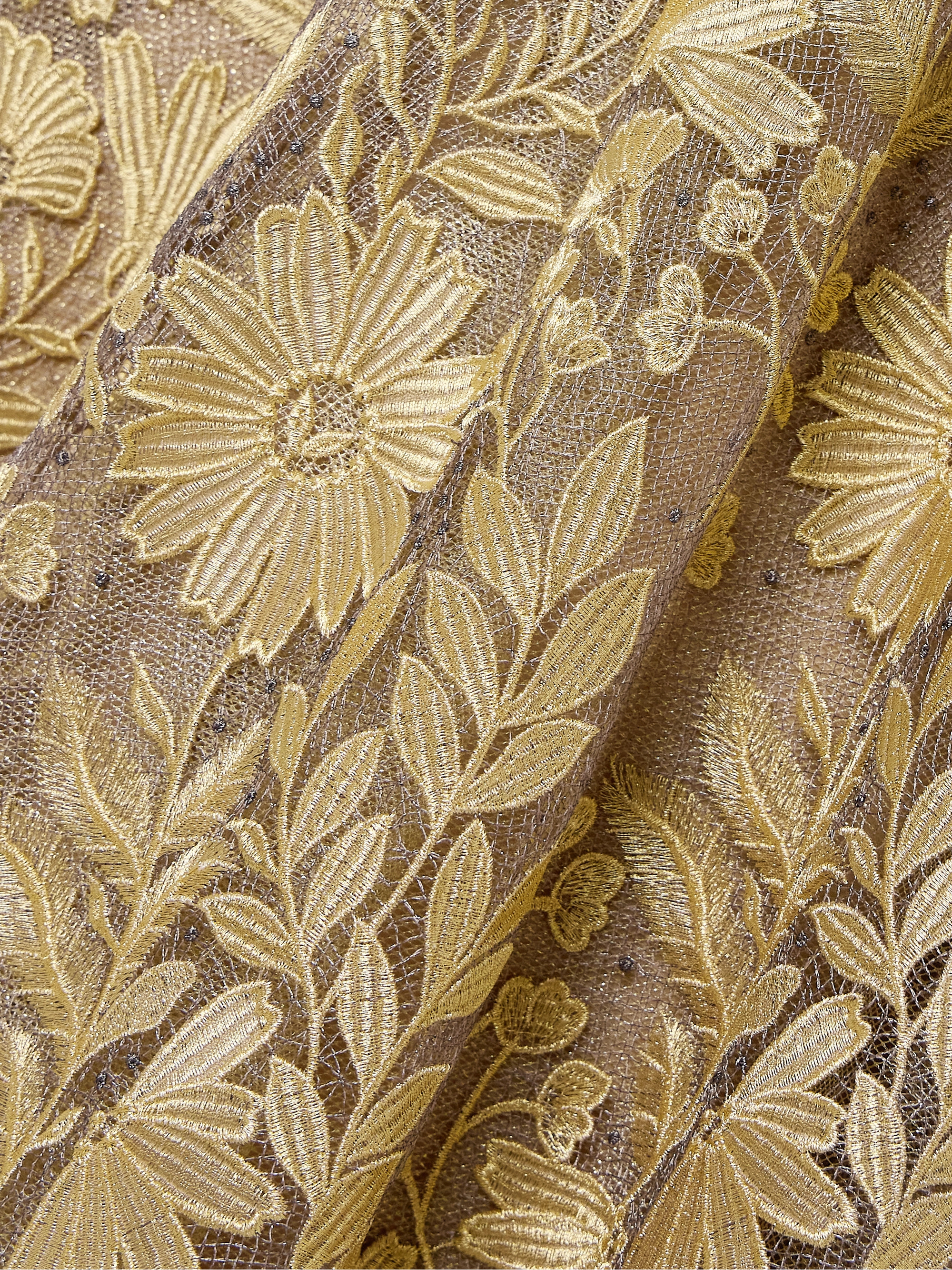 Naeem Khan Metallic appliquéd embellished tulle gown thumbnail