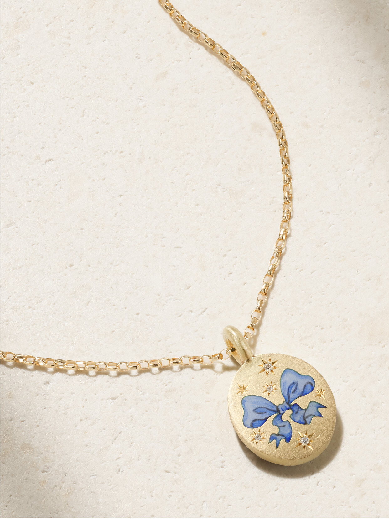 Cece Jewellery Ahoy Sailor 18-karat , Diamond And Enamel Necklace