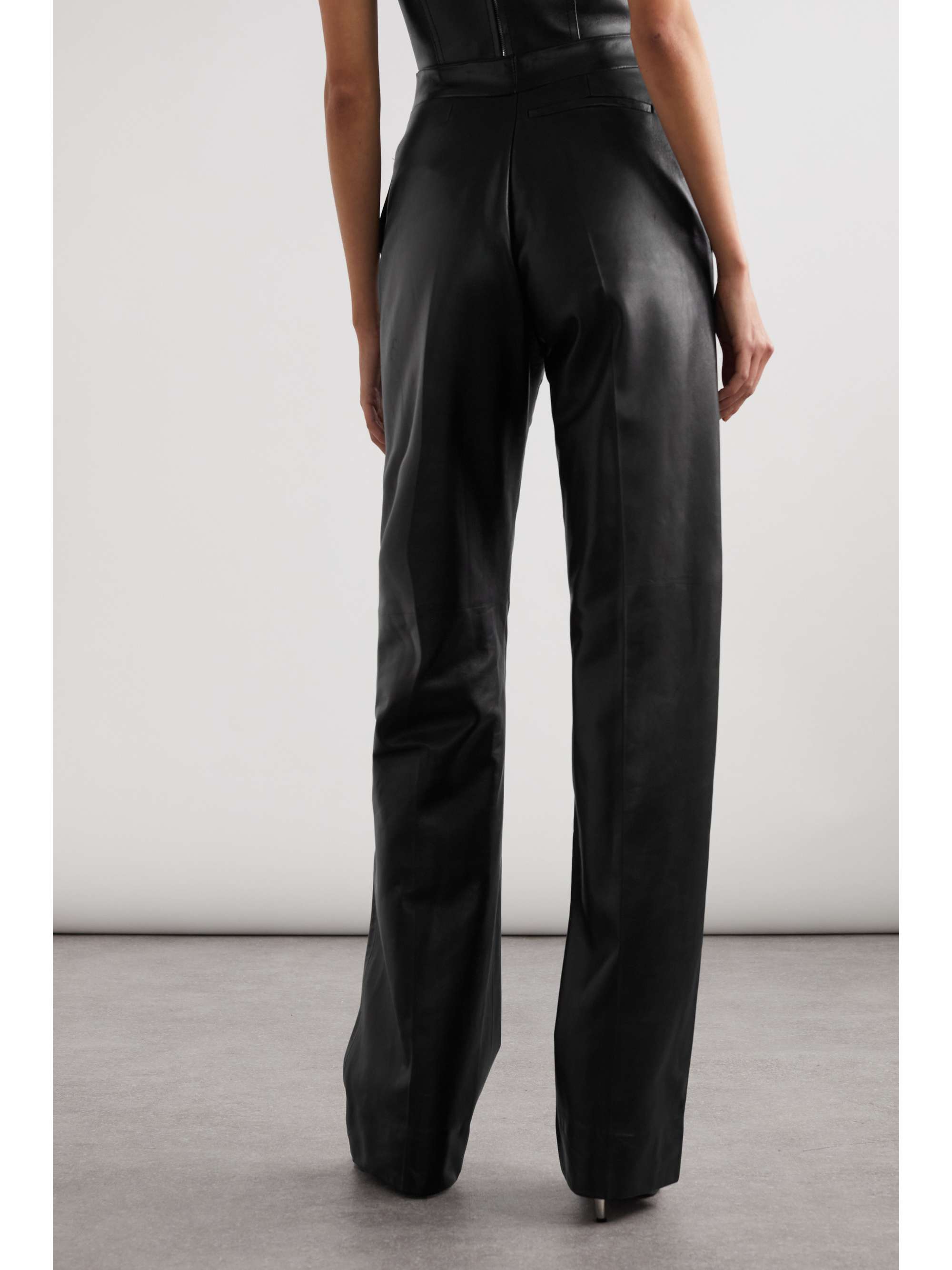 ALEXANDER MCQUEEN Leather straight-leg pants | NET-A-PORTER ALEXANDER MCQUEEN Leather straight-leg pants | NET-A-PORTER
