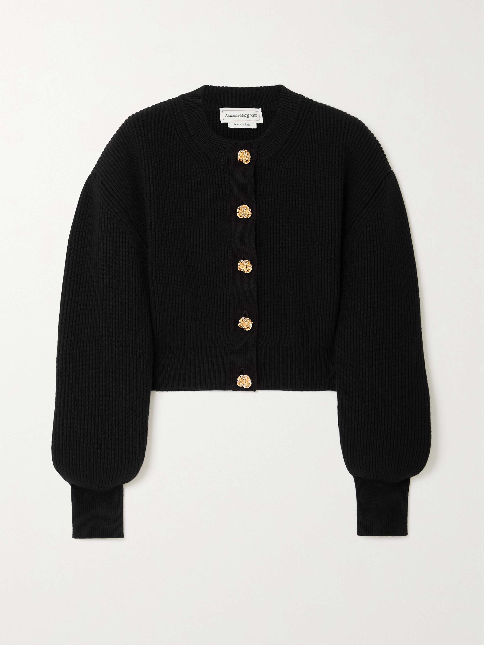 alexander mcqueen Alexander McQueen ribbed-knit bolero-style jumper -  FARFETCH