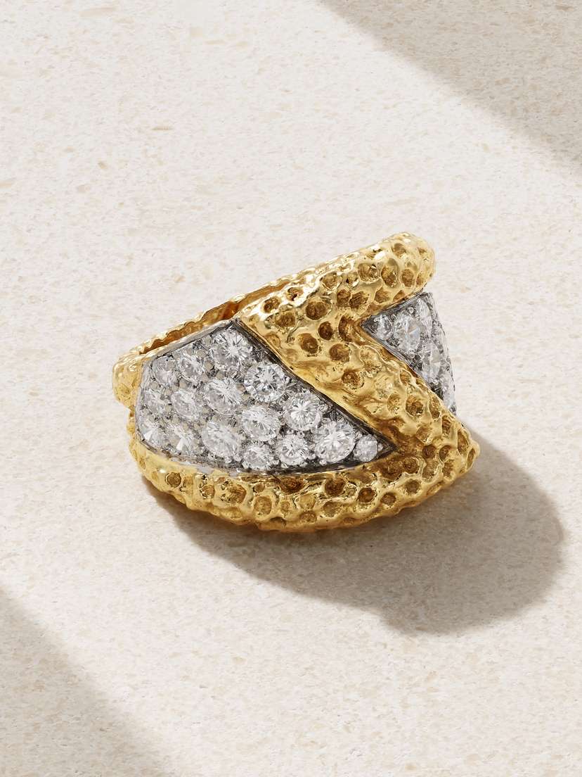 Stephanie Windsor + Kutchinsky Vintage 1972 Gold Diamond Ring