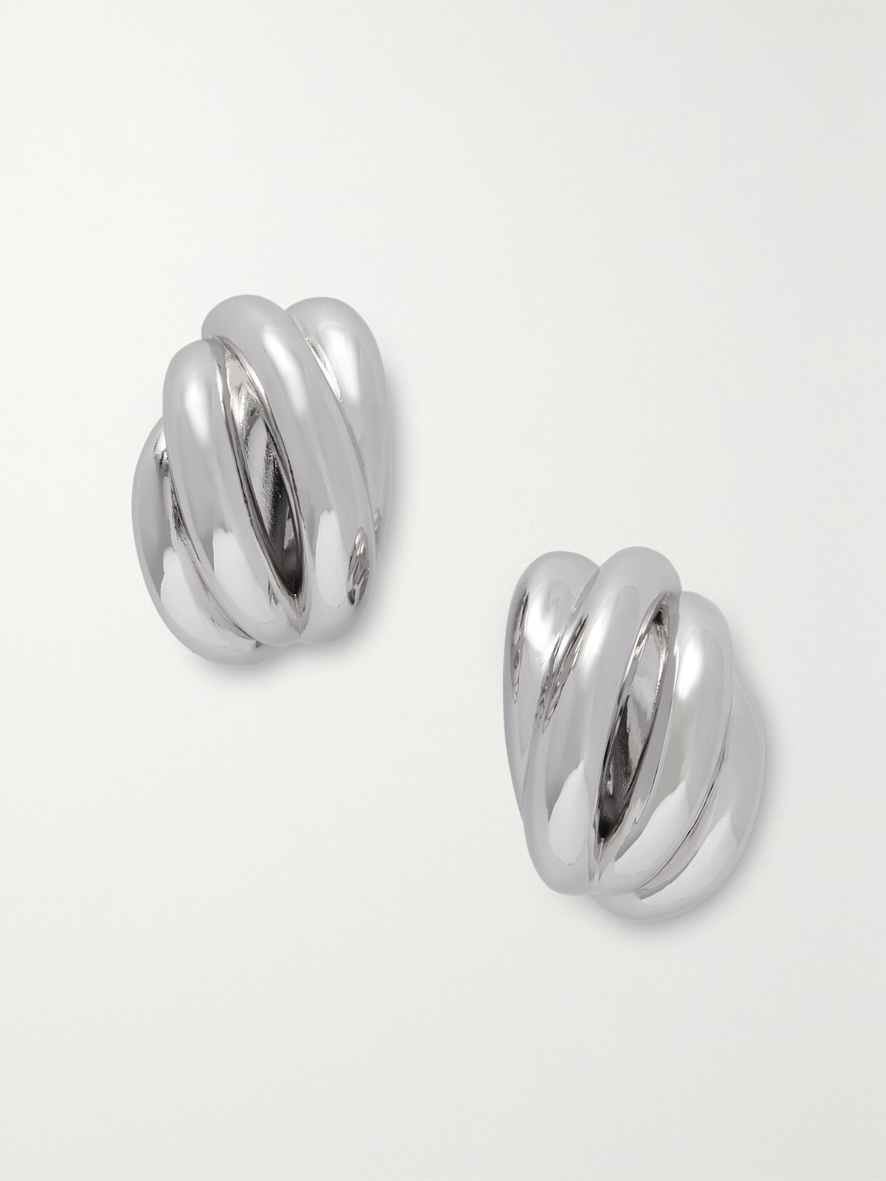 Balenciaga - Saturne Silver-tone Earrings - One size