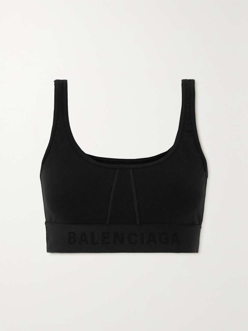 Balenciaga Stretch Cotton-jersey Sports Bra