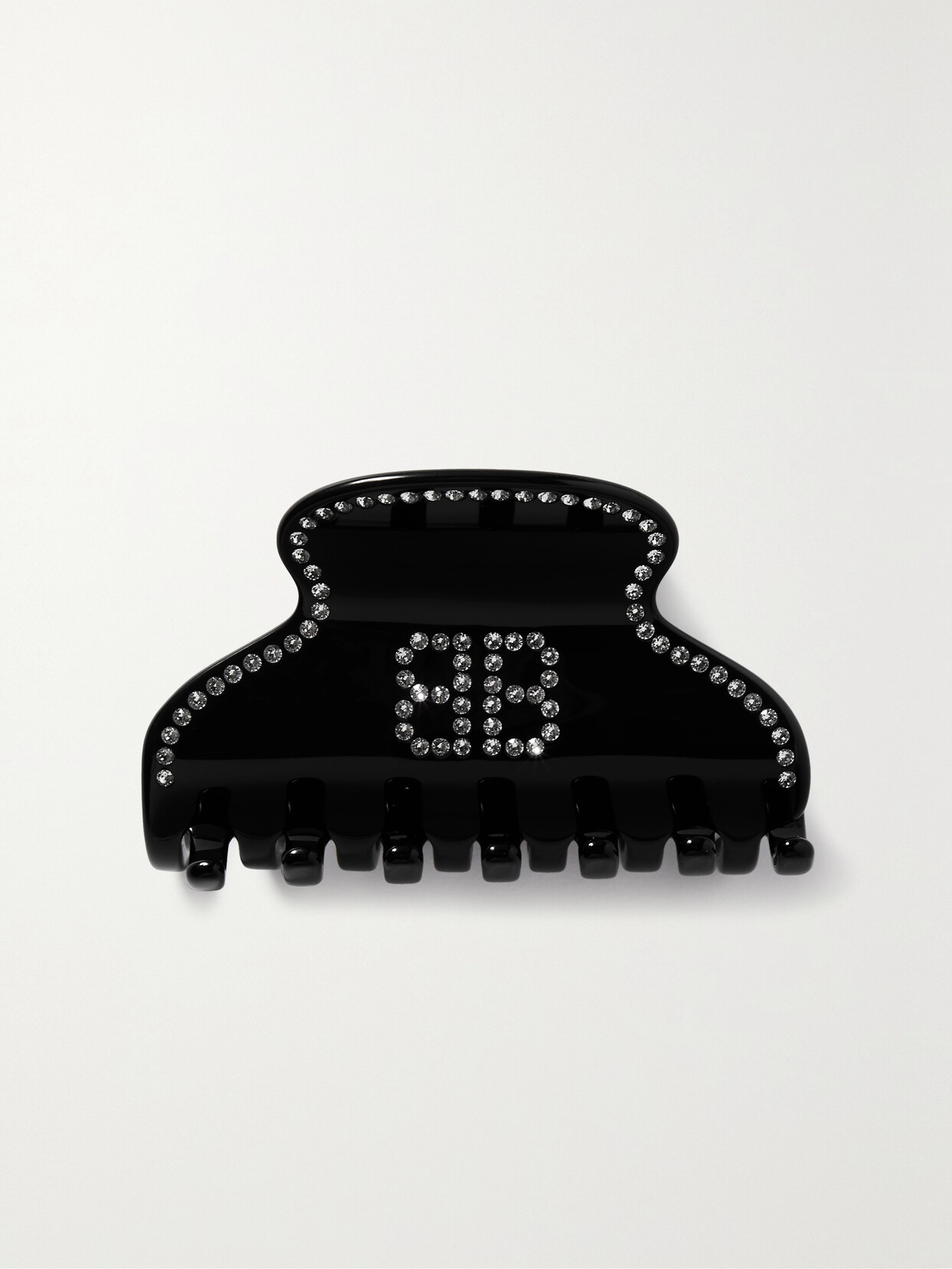 Balenciaga - Holli Crystal-embellished Resin Hair Clip - Black