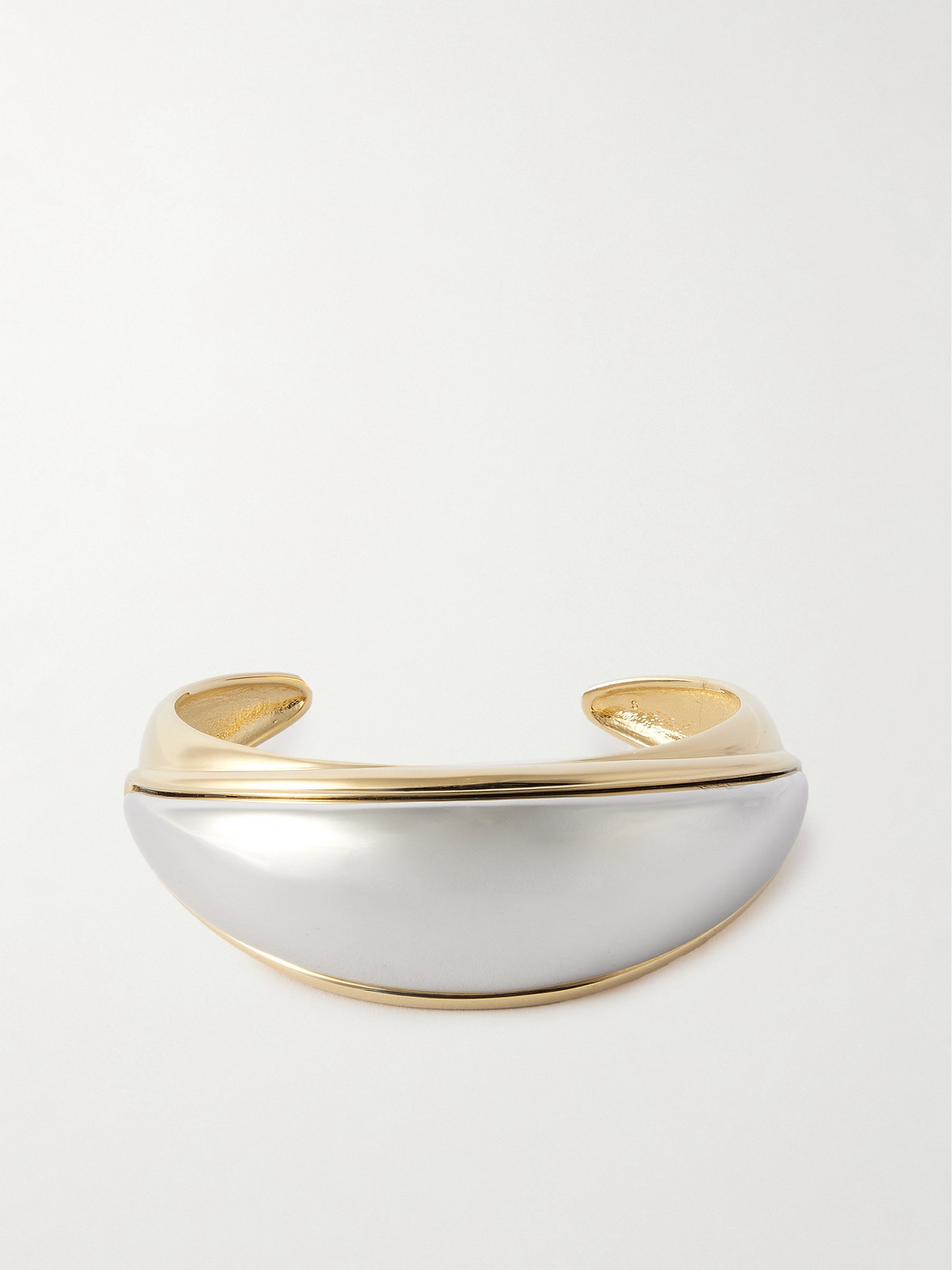 SAINT LAURENT - Gold- And Silver-tone Cuff - M