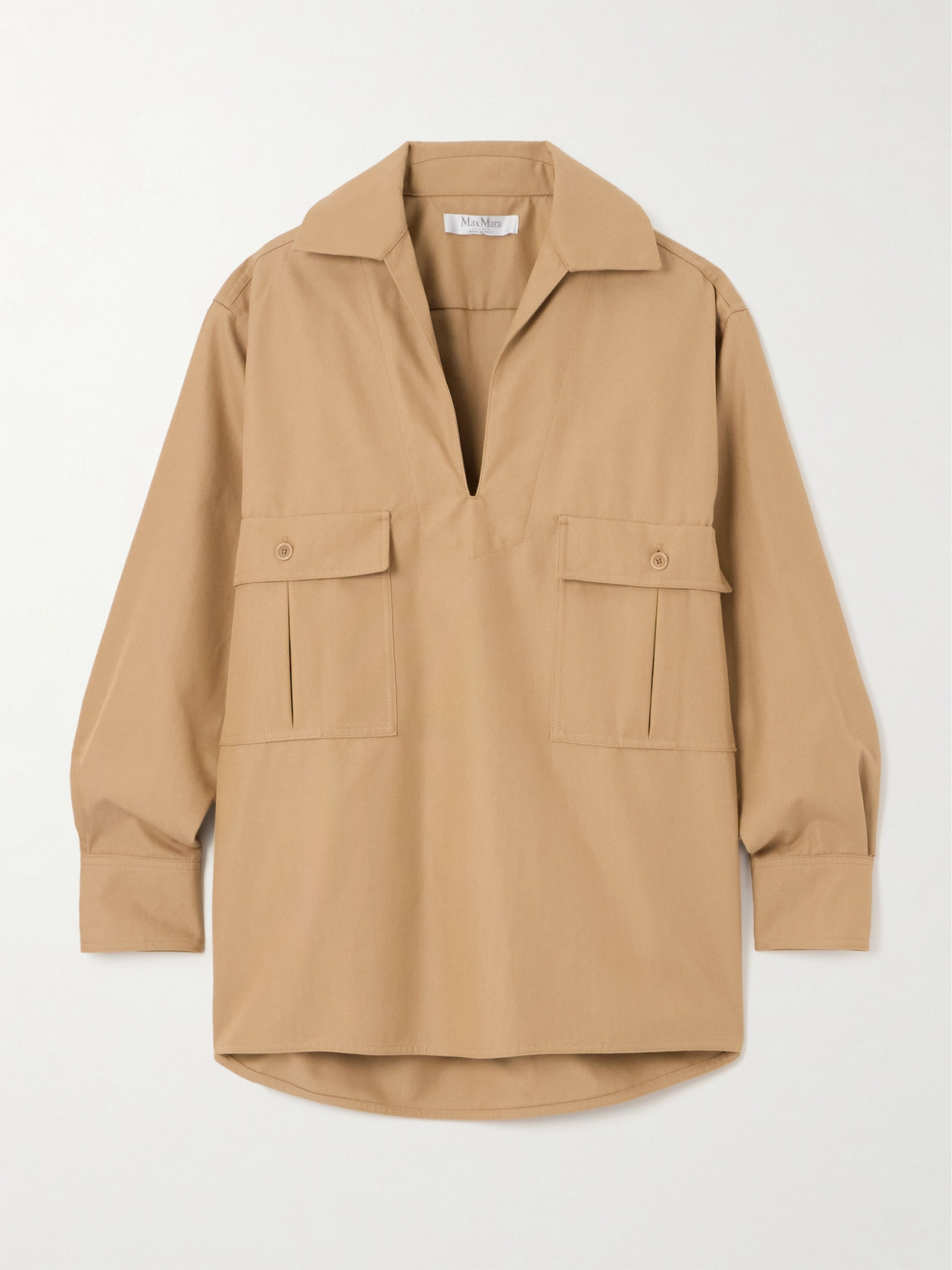 Max Mara - Ulrico Cotton-canvas Shirt - Metallic