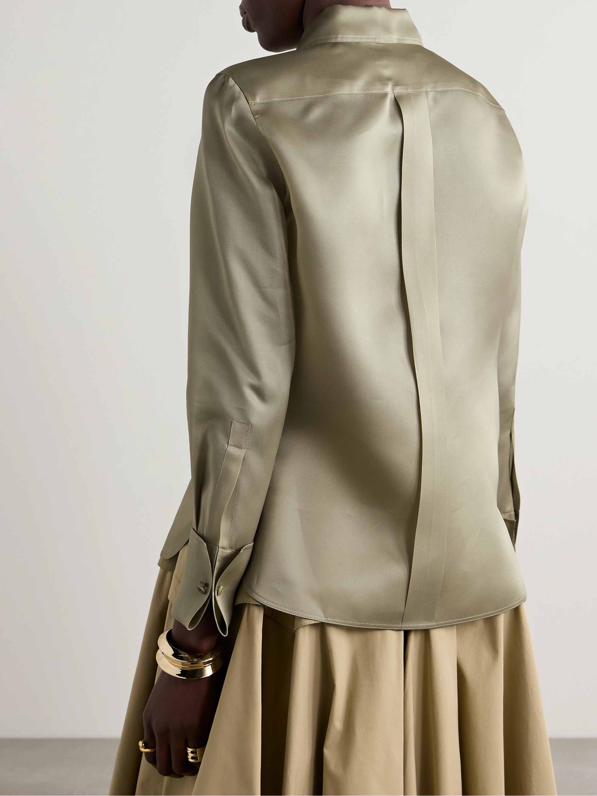 Max Mara Nola silk-organza shirt thumbnail