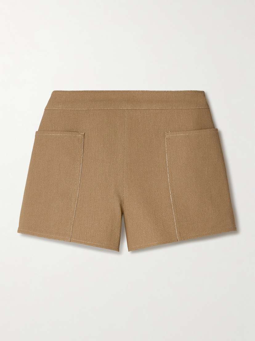 Max Mara Denaro Cotton-drill Shorts -  - UK 14