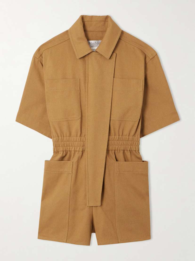 Max Mara Cotton-drill Playsuit