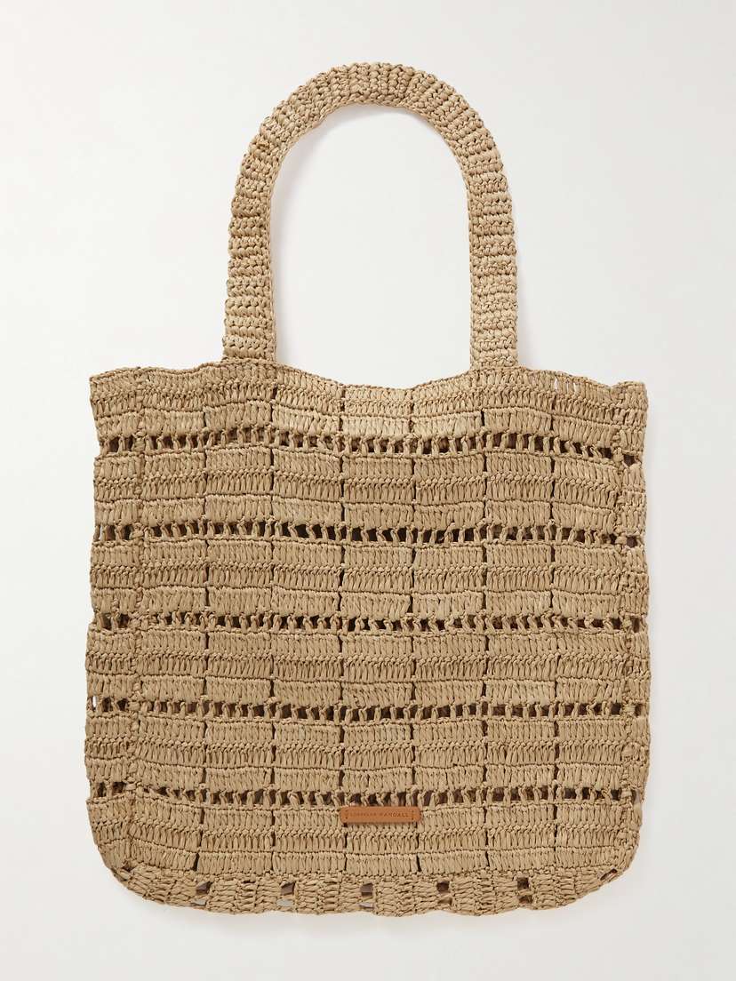 Loeffler Randall Orion Crocheted Raffia Tote