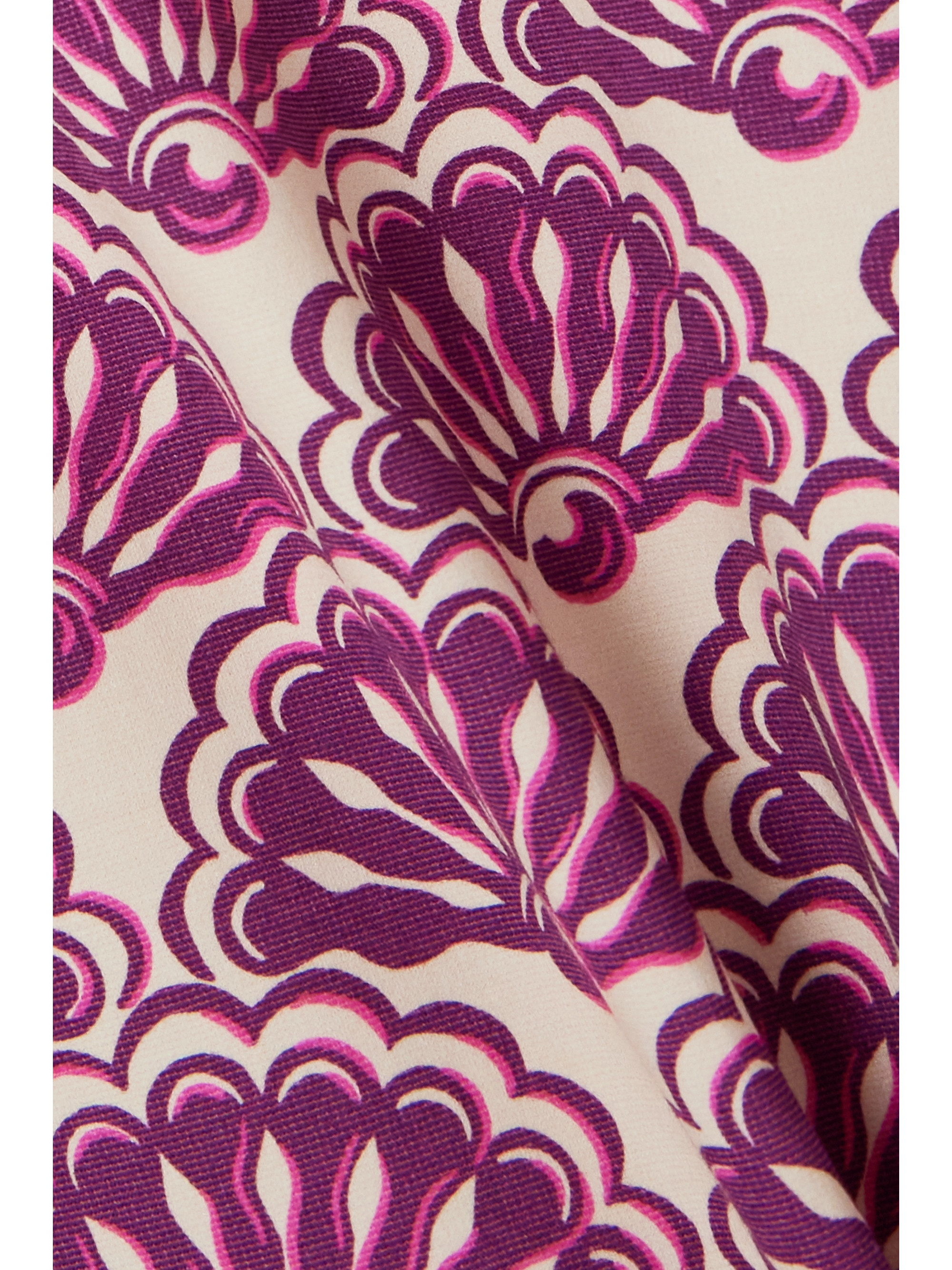 La DoubleJ Alba ruffled printed stretch-jersey maxi dress