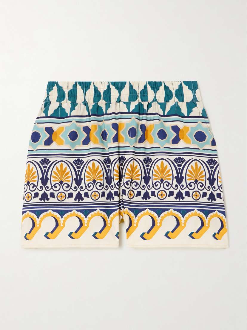 La DoubleJ Printed Cotton-poplin Shorts - xx large