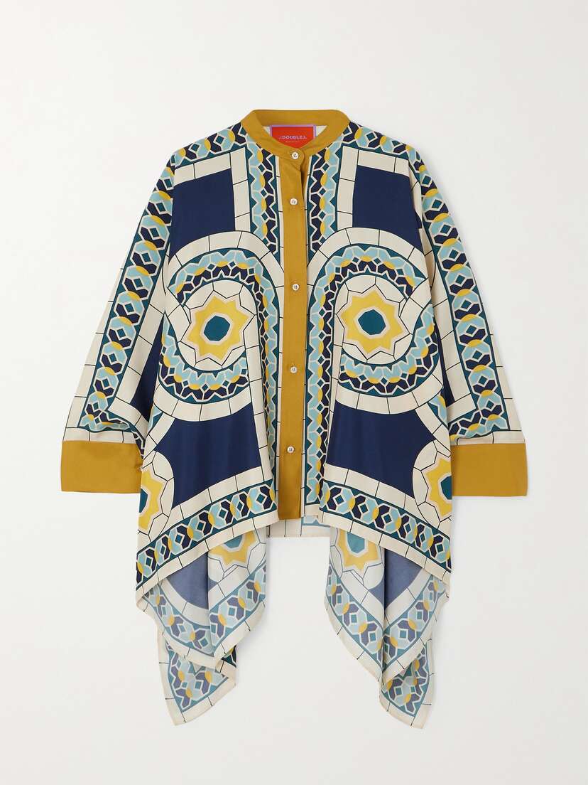 La DoubleJ Foulard Printed Silk-twill Shirt - xx large