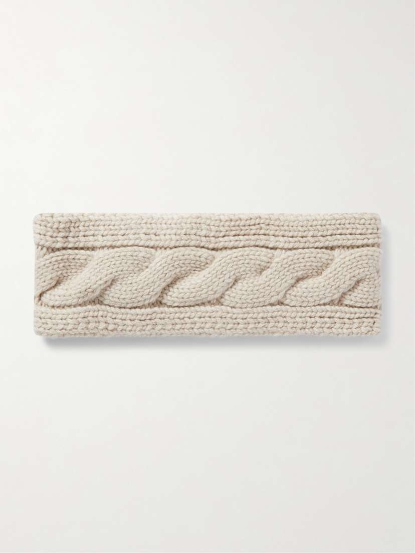 Loro Piana Cable-knit Wool Ear Warmer