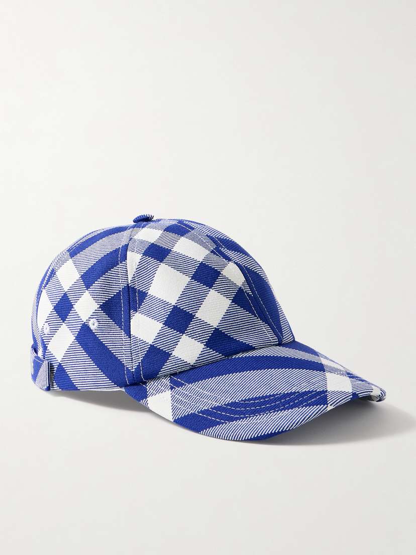 Burberry Checked Twill Baseball Cap