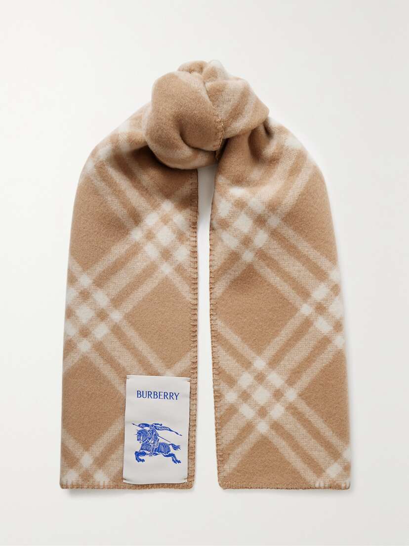 Burberry Checked Wool Scarf -  - One size