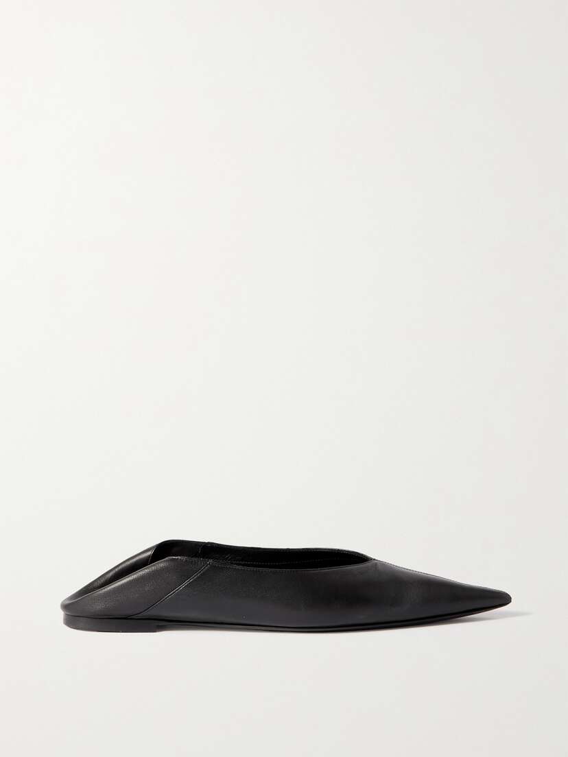 Saint Laurent Carolyn Leather Ballet Flats - EU 42