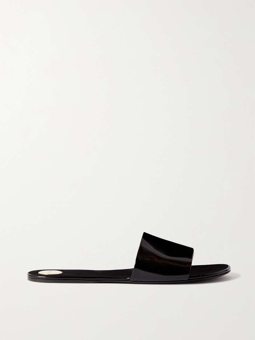 Saint Laurent Carlyle Patent-leather Sandals