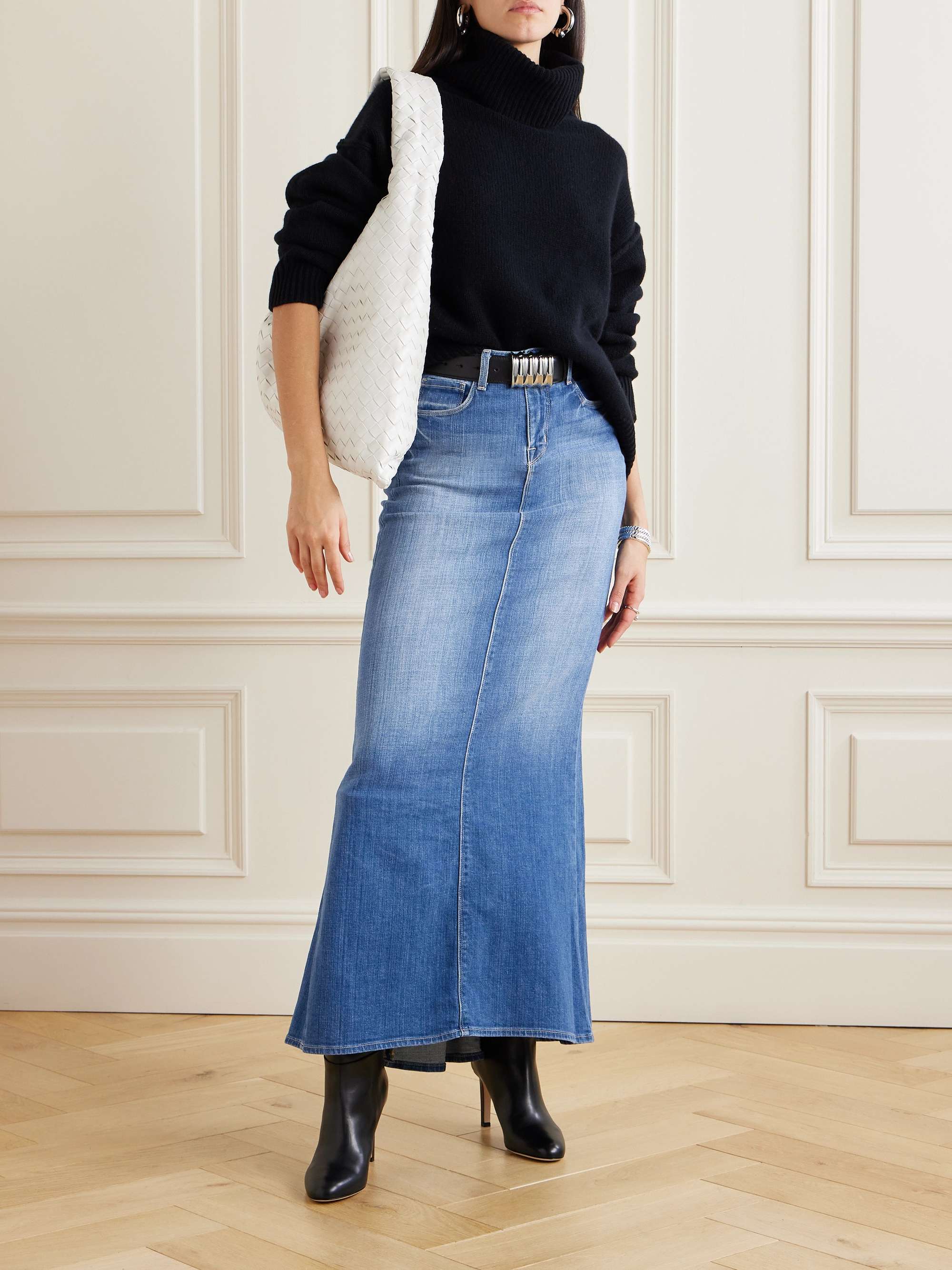 L'Agence Tylee Denim Skirt
