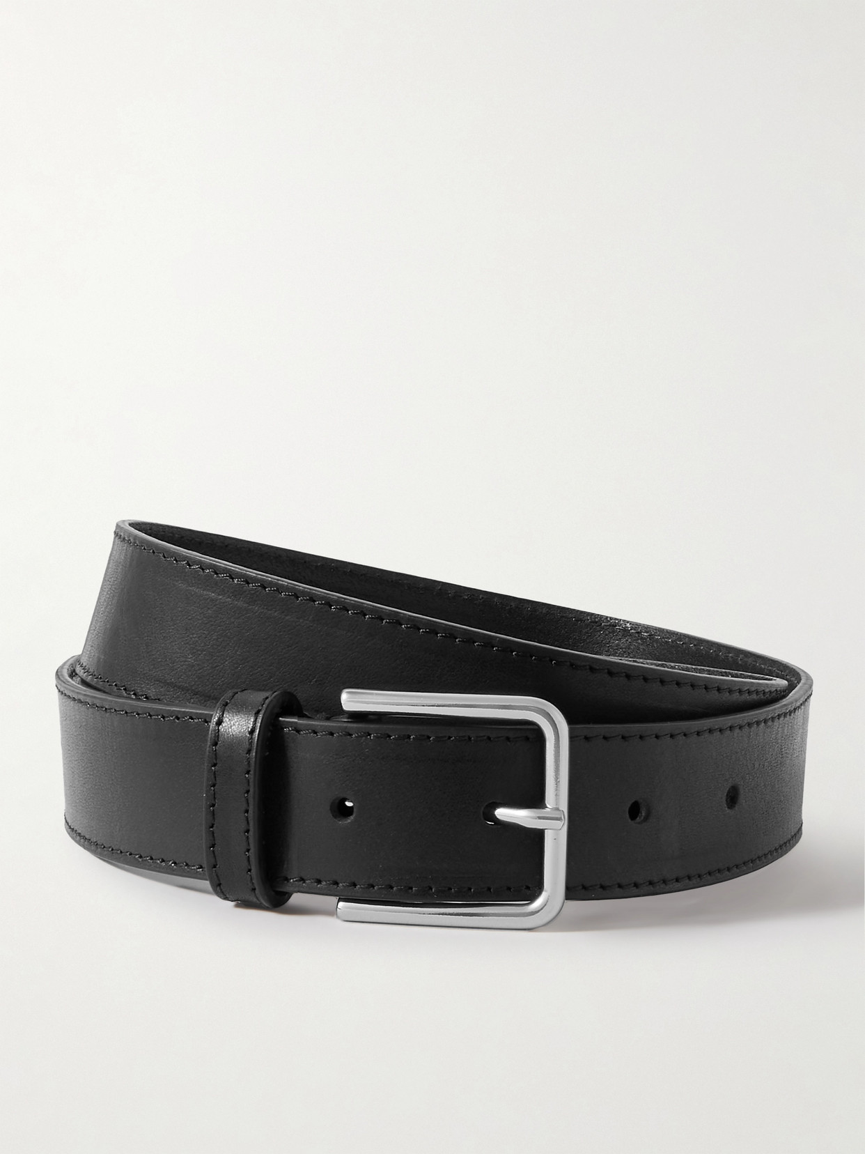 The Frankie Shop Frankie Shop Womens Black Toni Buckle-embellished Leather Belt