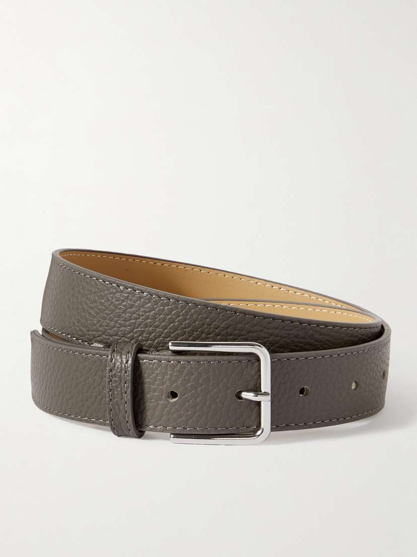 The Frankie Shop Toni Textured-leather Belt -  - x large