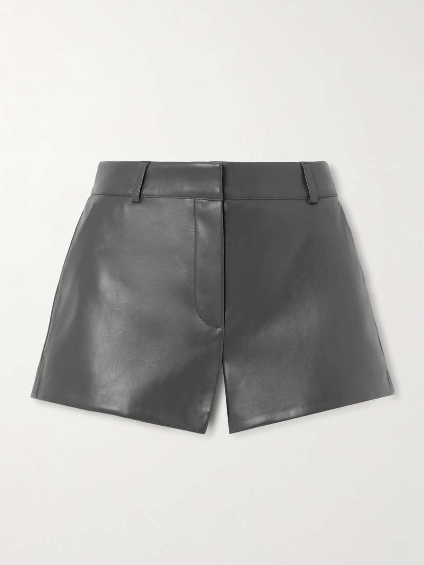 The Frankie Shop Kate Faux Leather Shorts