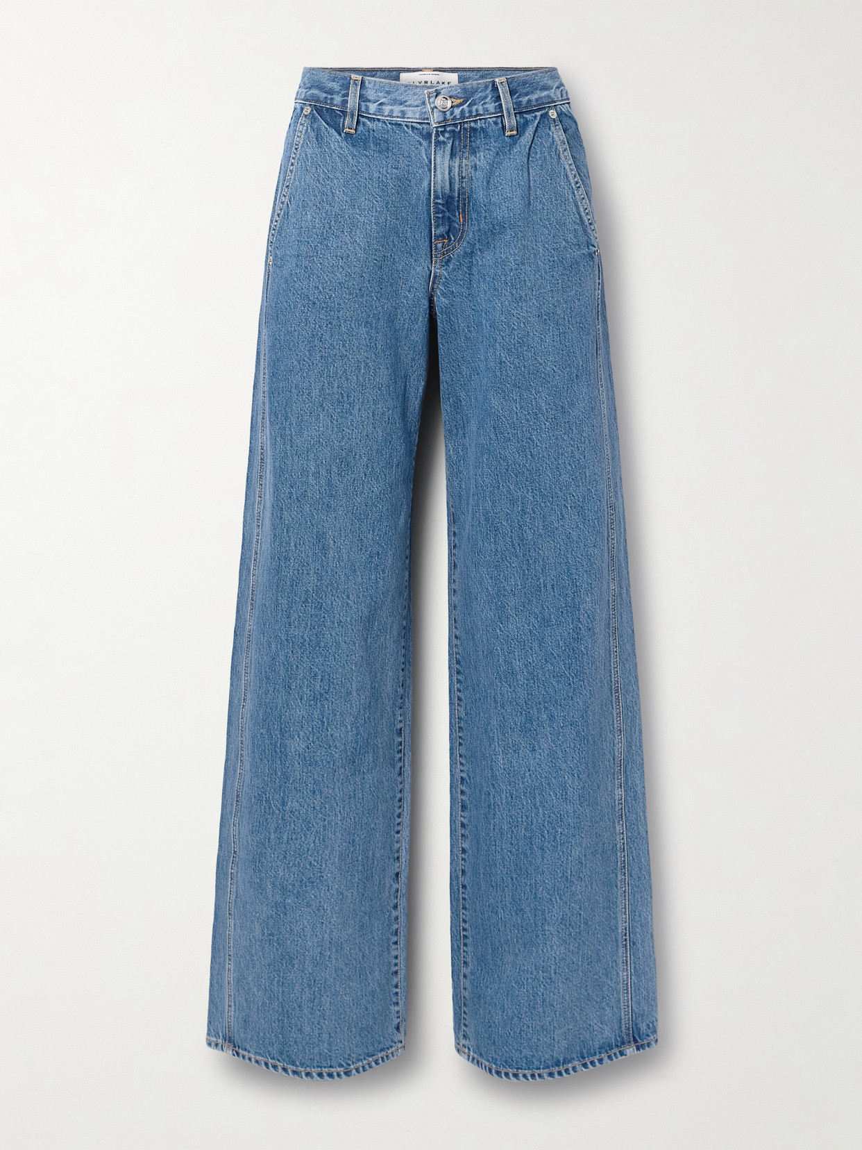 Slvrlake Mica Low-rise Wide-leg Jeans In Blue