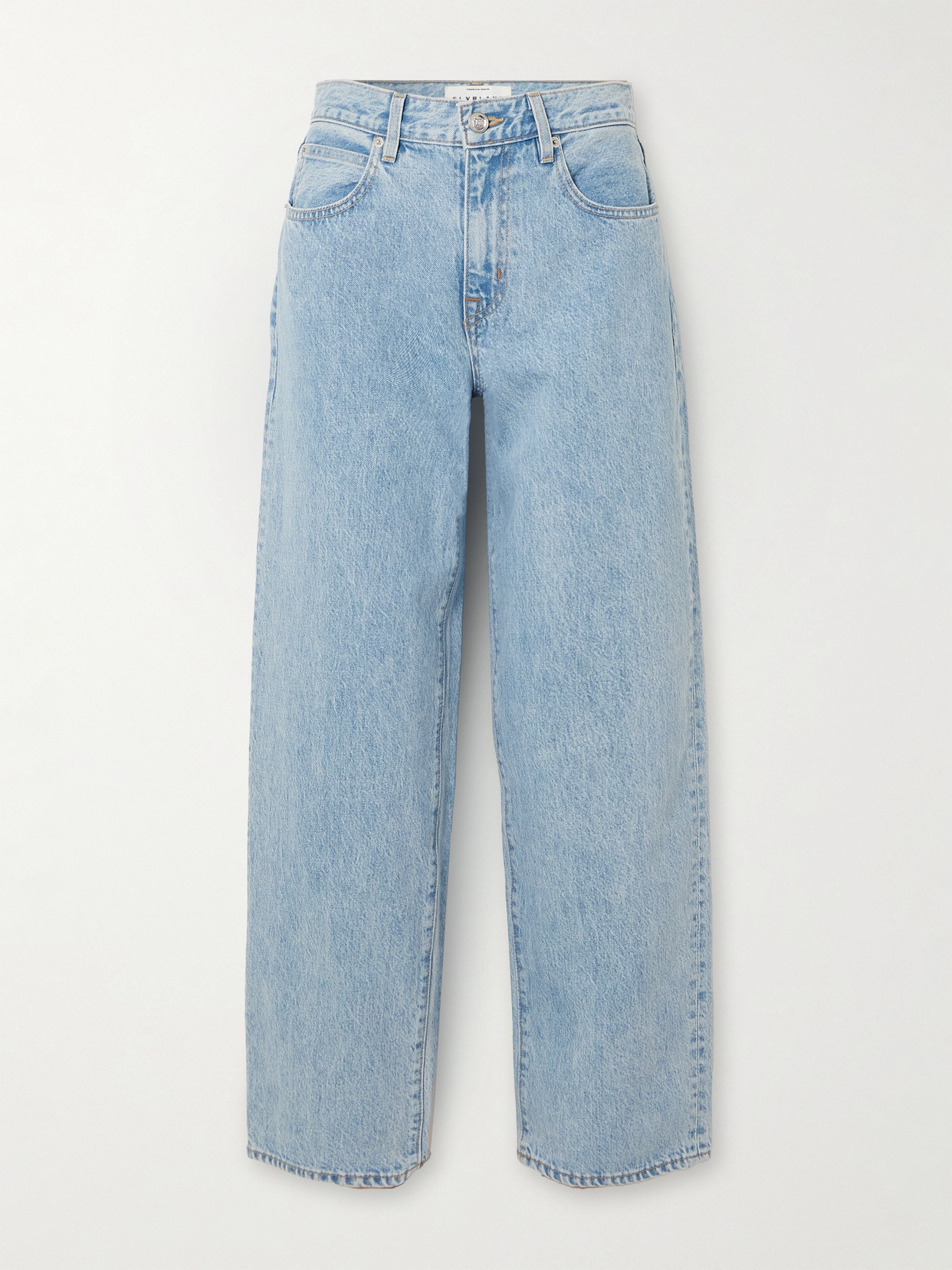 Slvrlake Tess Low-rise Wide-leg Jeans In Blue