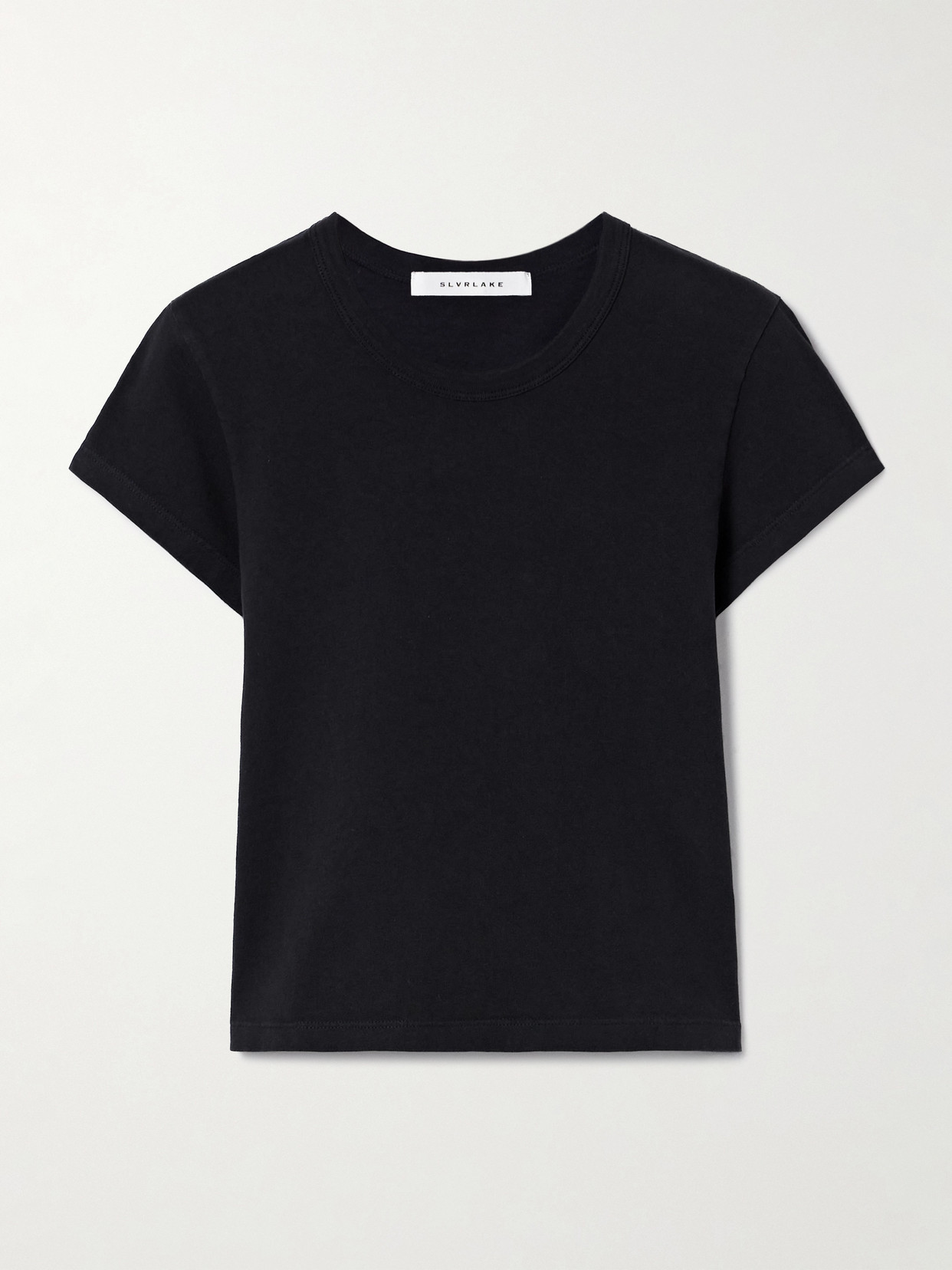 Slvrlake Easy Cotton-jersey T-shirt In Black