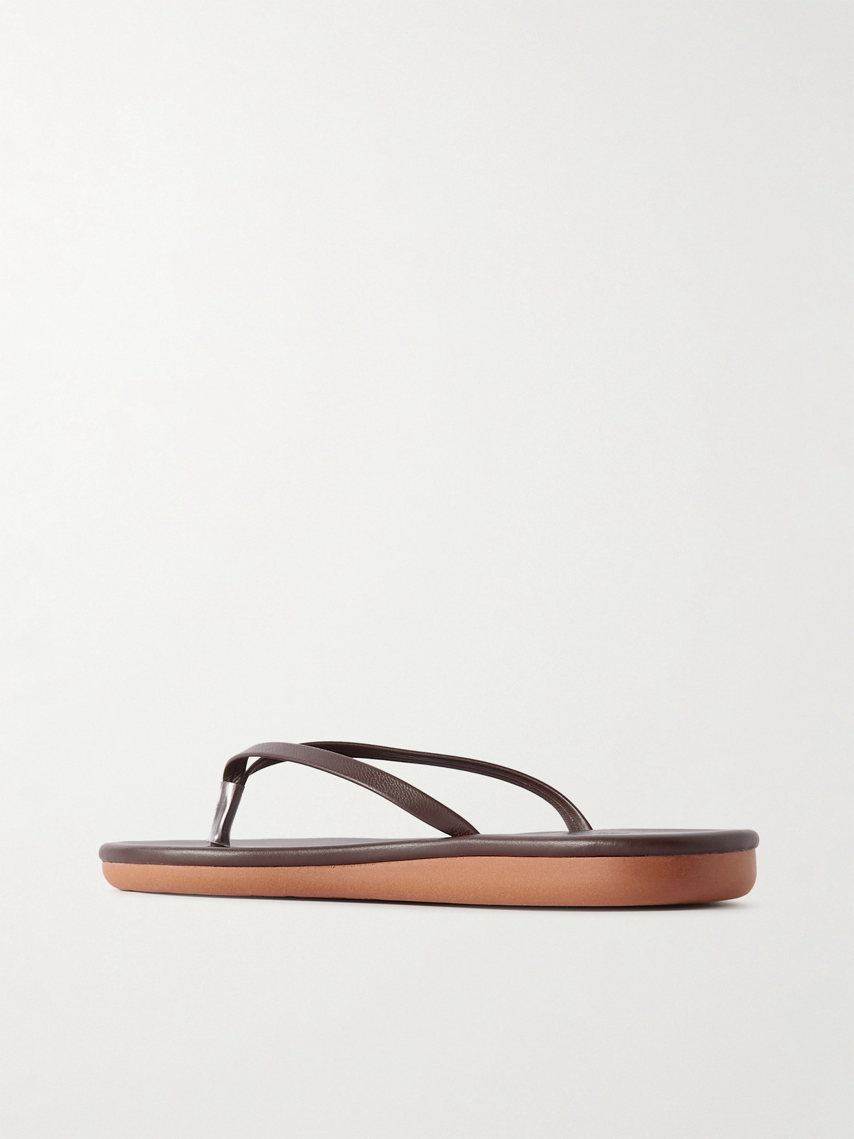 Ancient Greek Sandals Saionara Leather Flip Flops In Brown