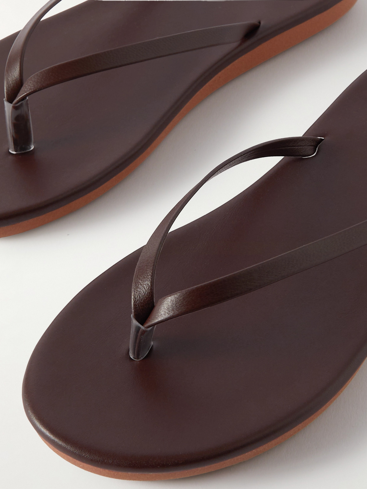 Ancient Greek Sandals Saionara Leather Flip Flops In Brown