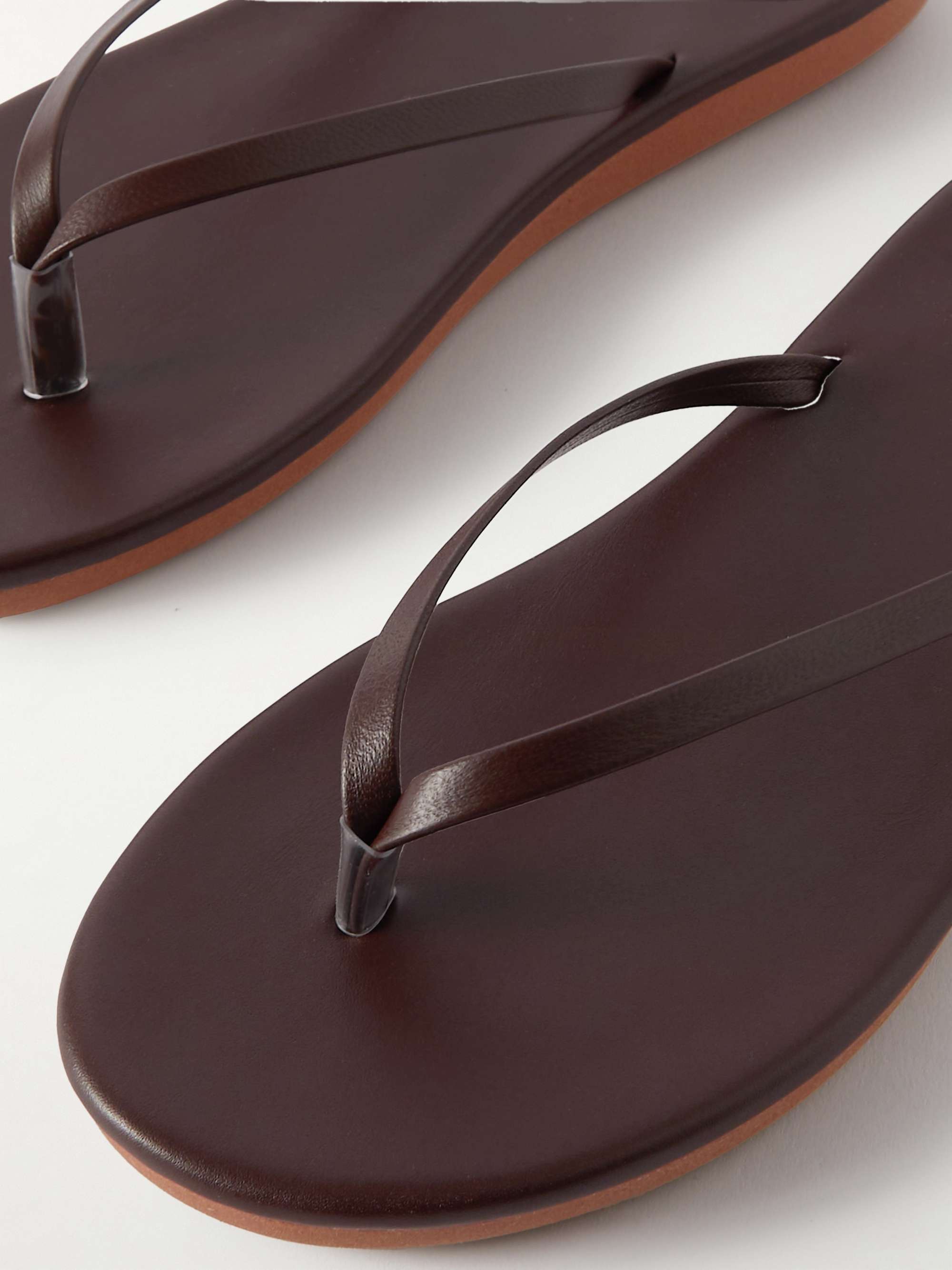 ANCIENT GREEK SANDALS Saionara metallic leather flip flops