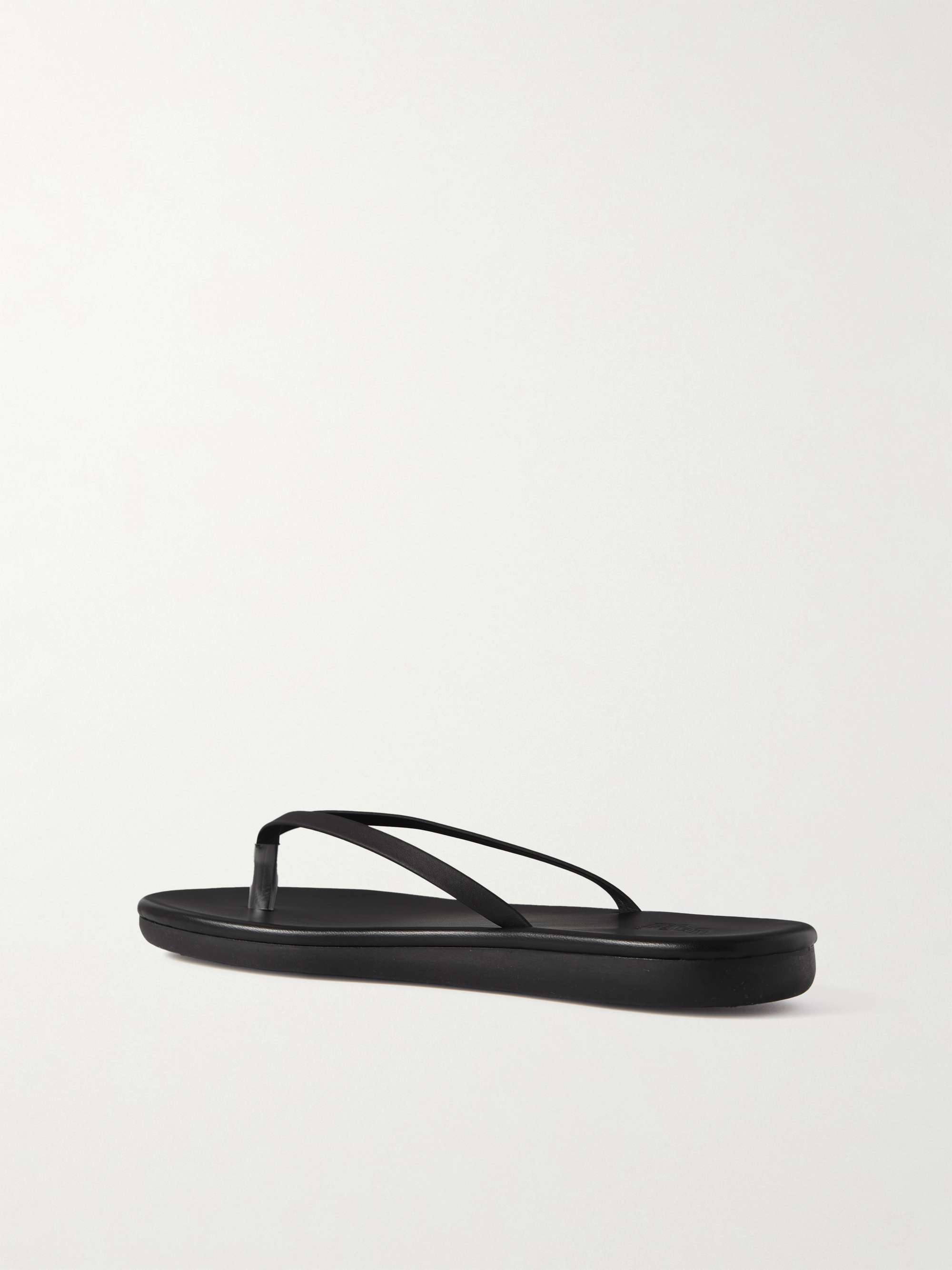 ANCIENT GREEK SANDALS Saionara metallic leather flip flops