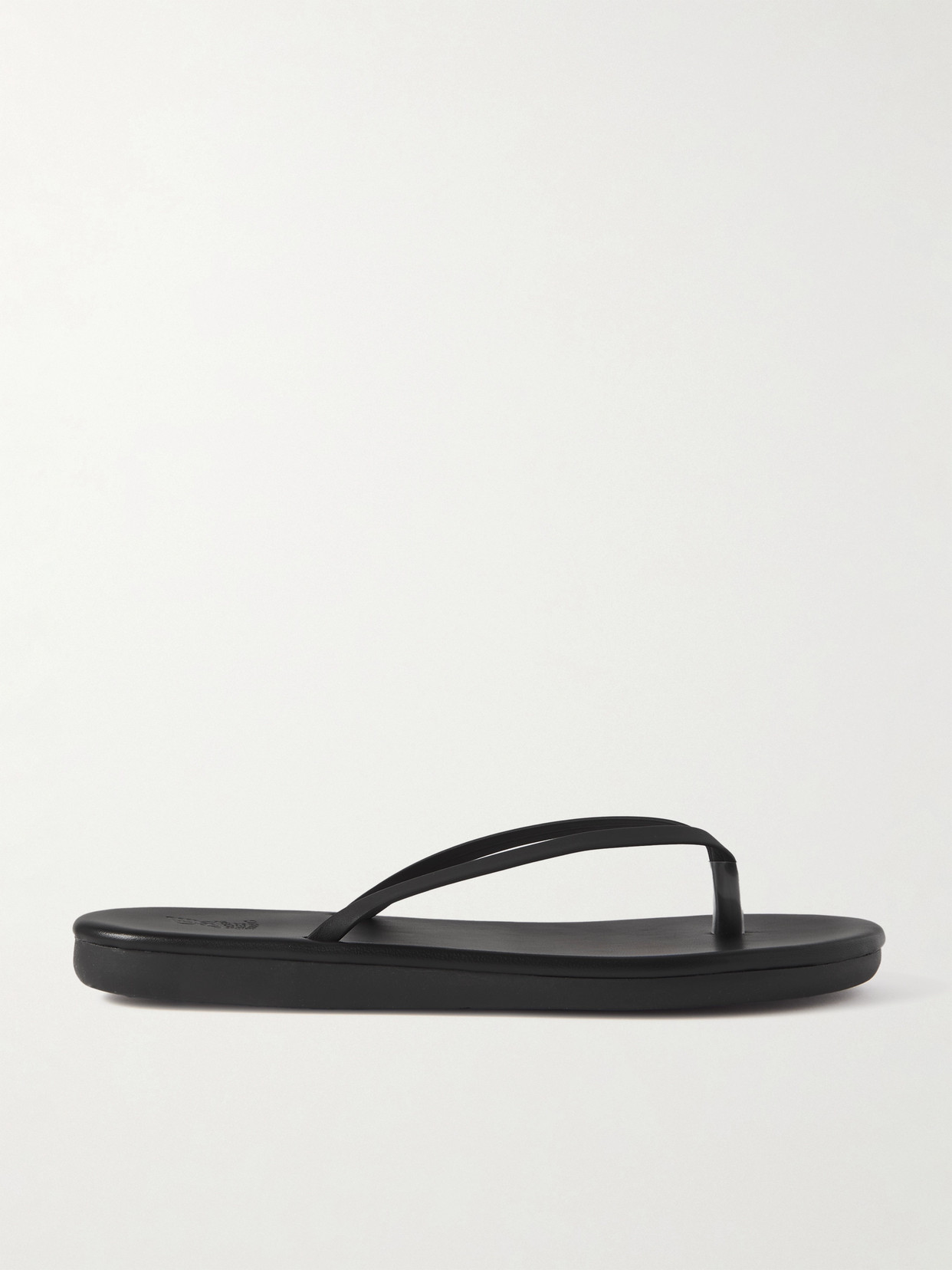 Ancient Greek Sandals - Saionara Leather Flip Flops - Black