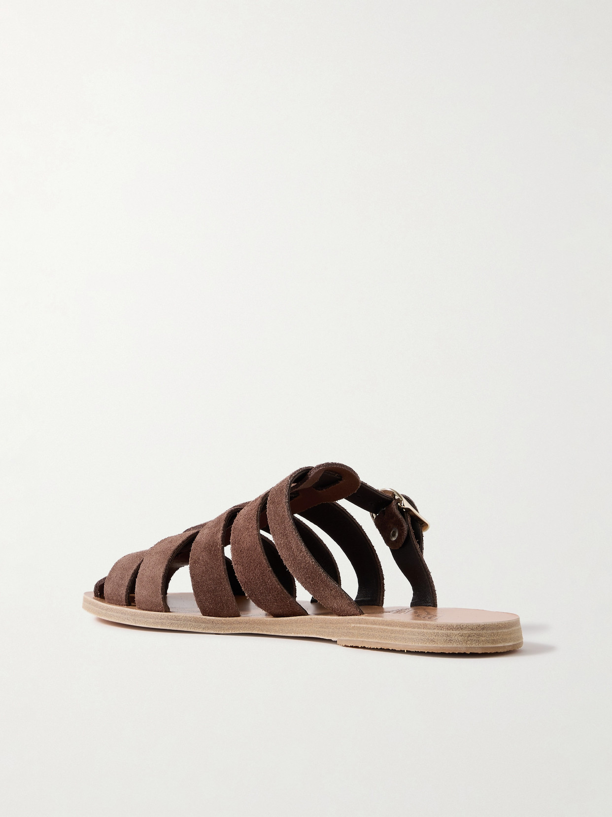 Ancient Greek Sandals Cosmia Suede Sandals In Brown