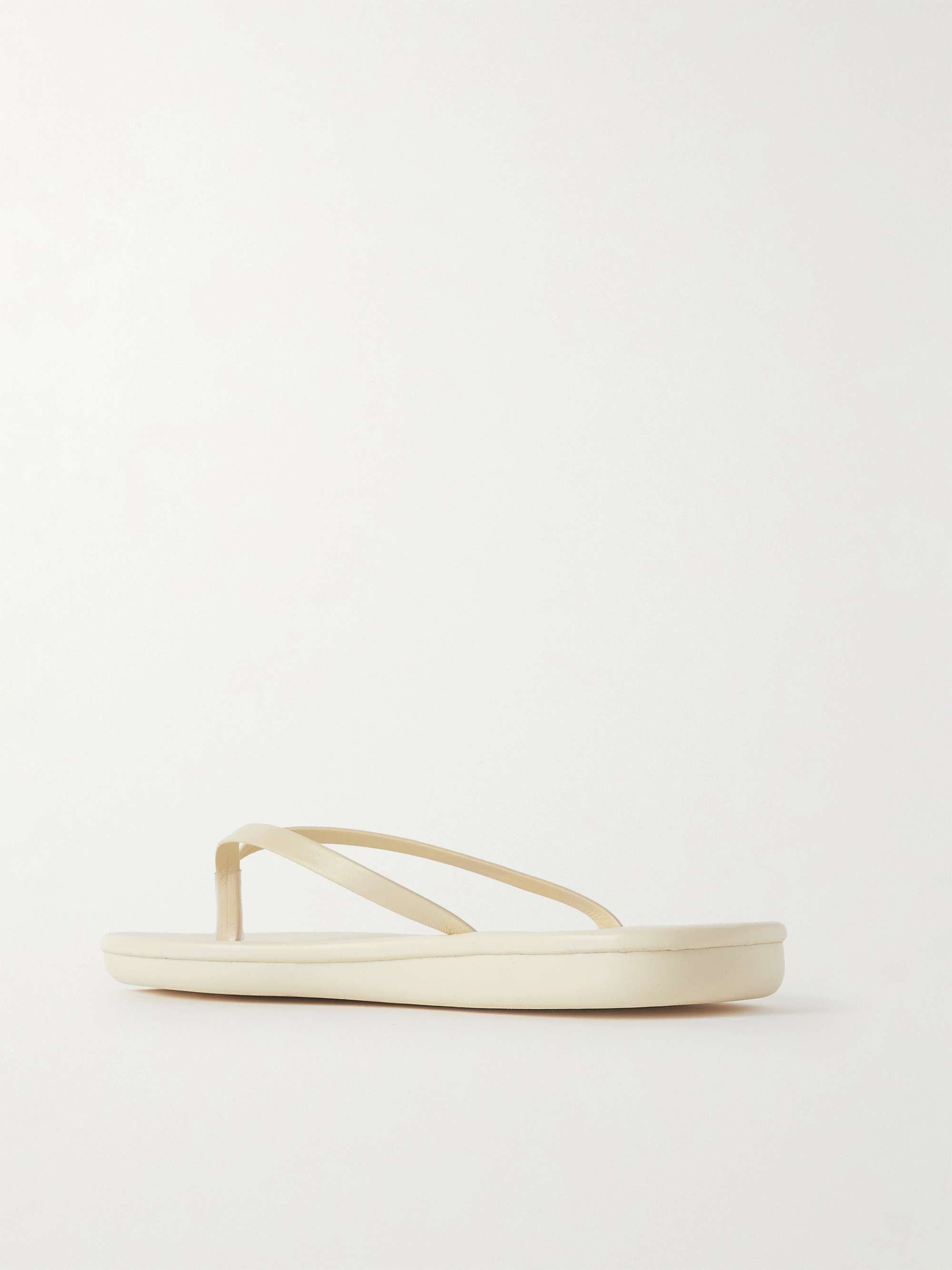 ANCIENT GREEK SANDALS Saionara metallic leather flip flops