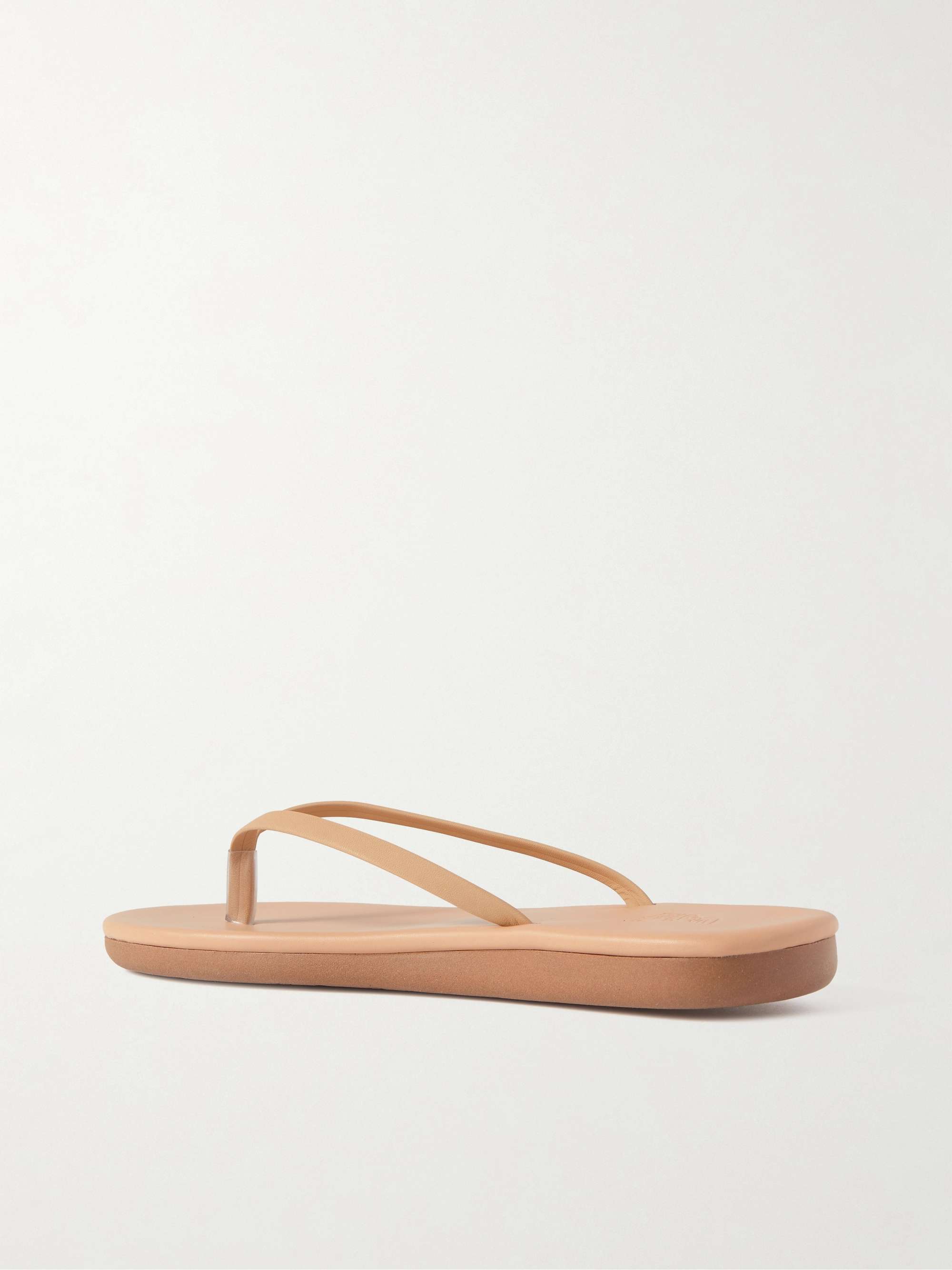 ANCIENT GREEK SANDALS Saionara metallic leather flip flops