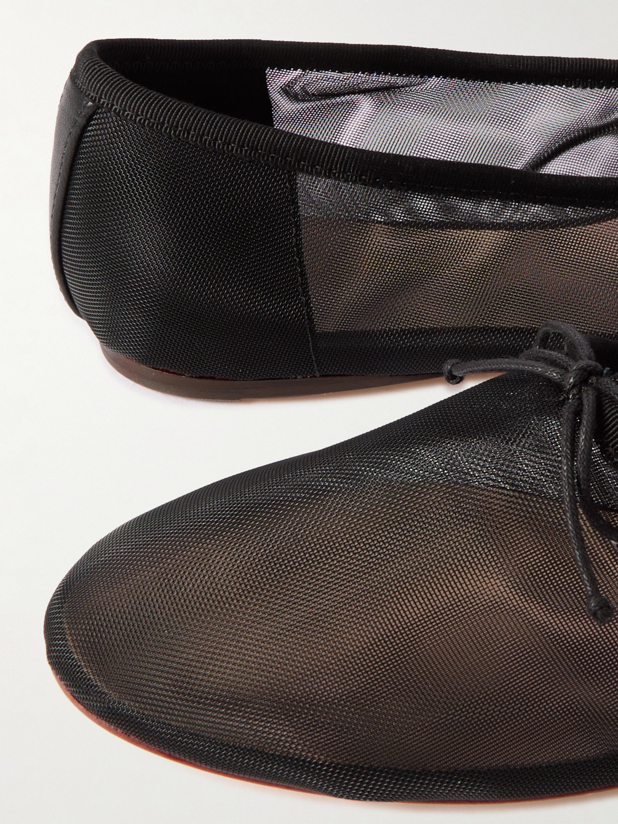 Loeffler Randall Landon Mesh Ballet Flats In Black