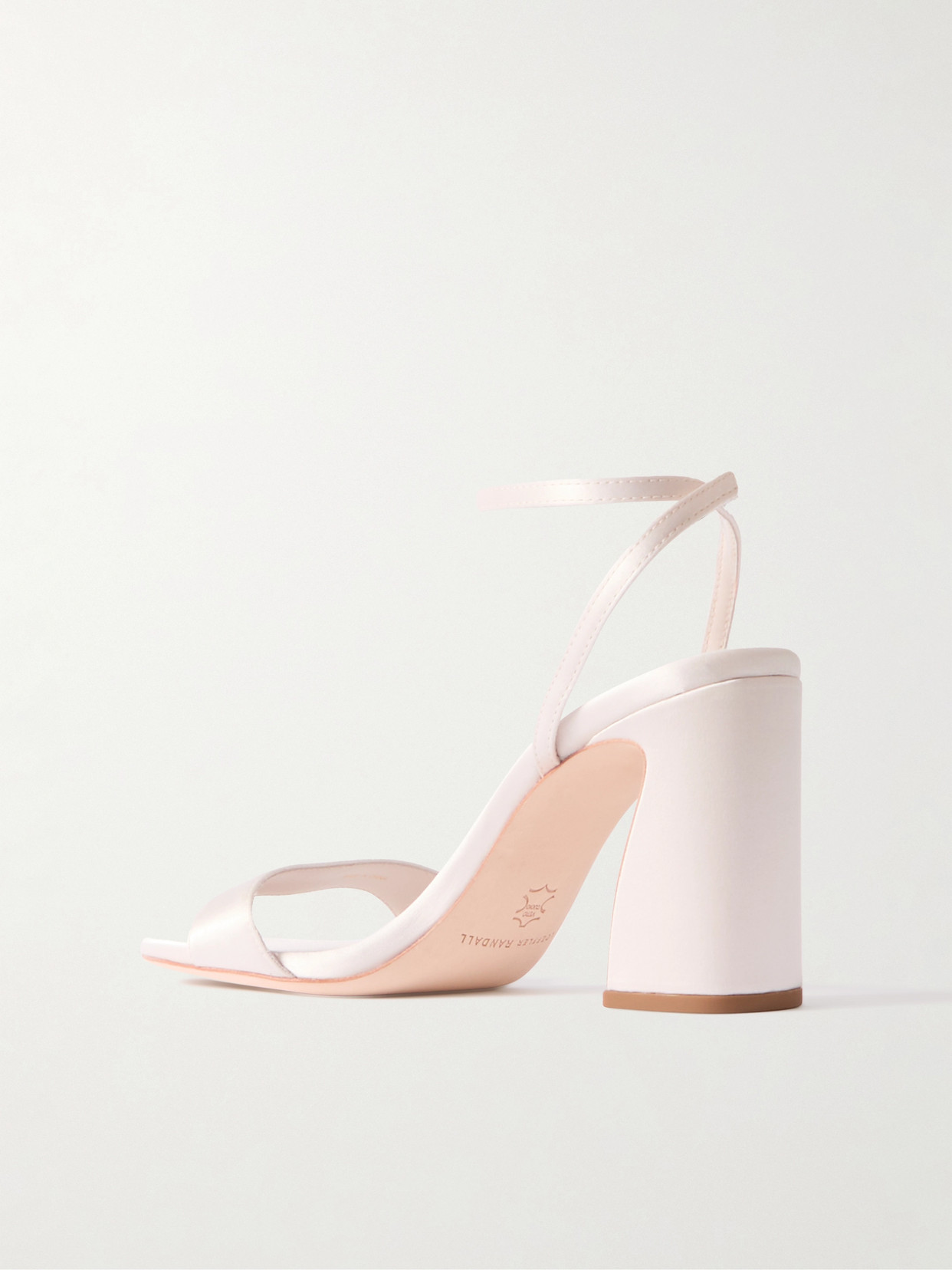 Loeffler Randall Malia Satin Sandals In Cream