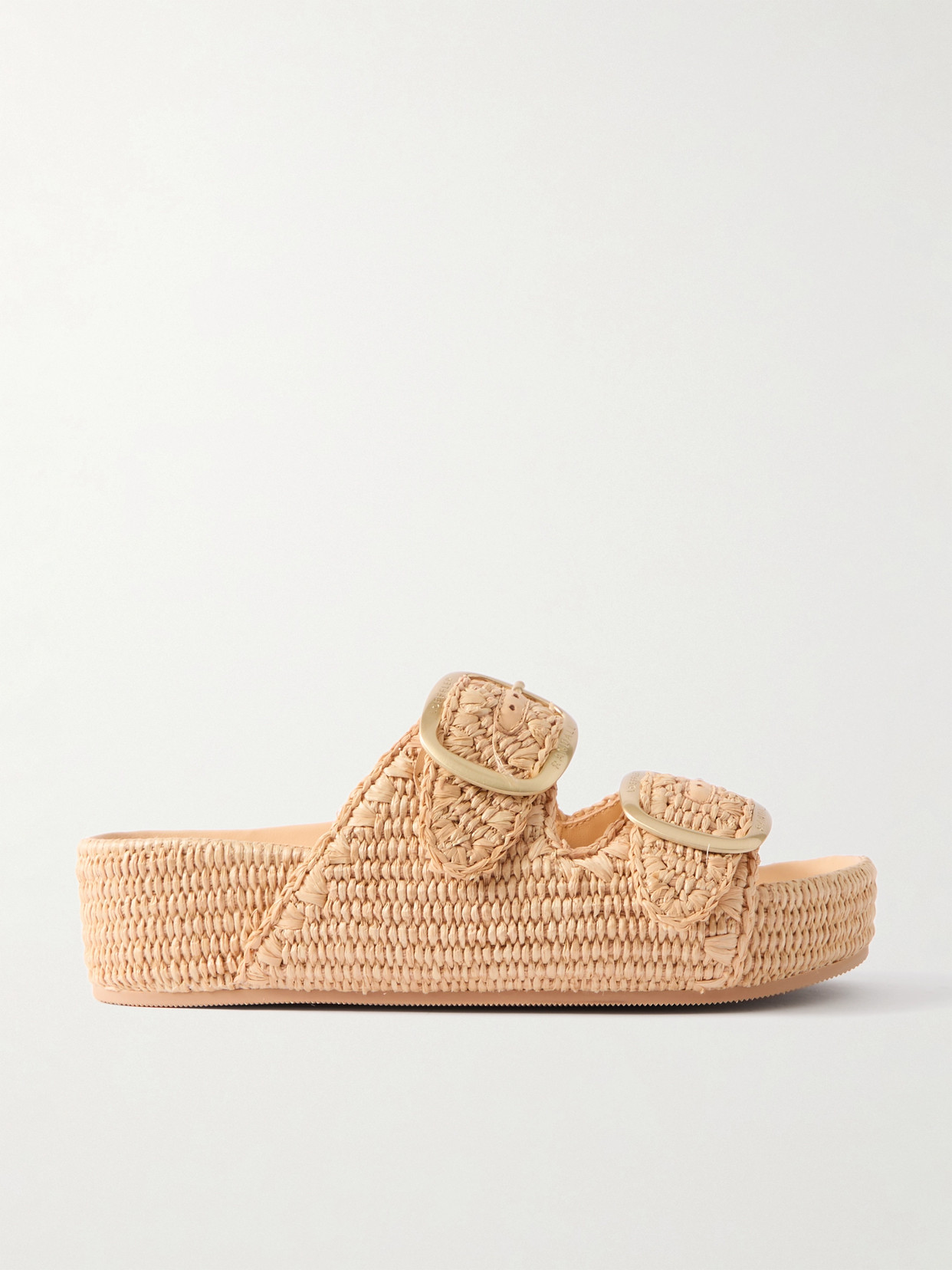 Loeffler Randall Theo Raffia Sandals In Natural